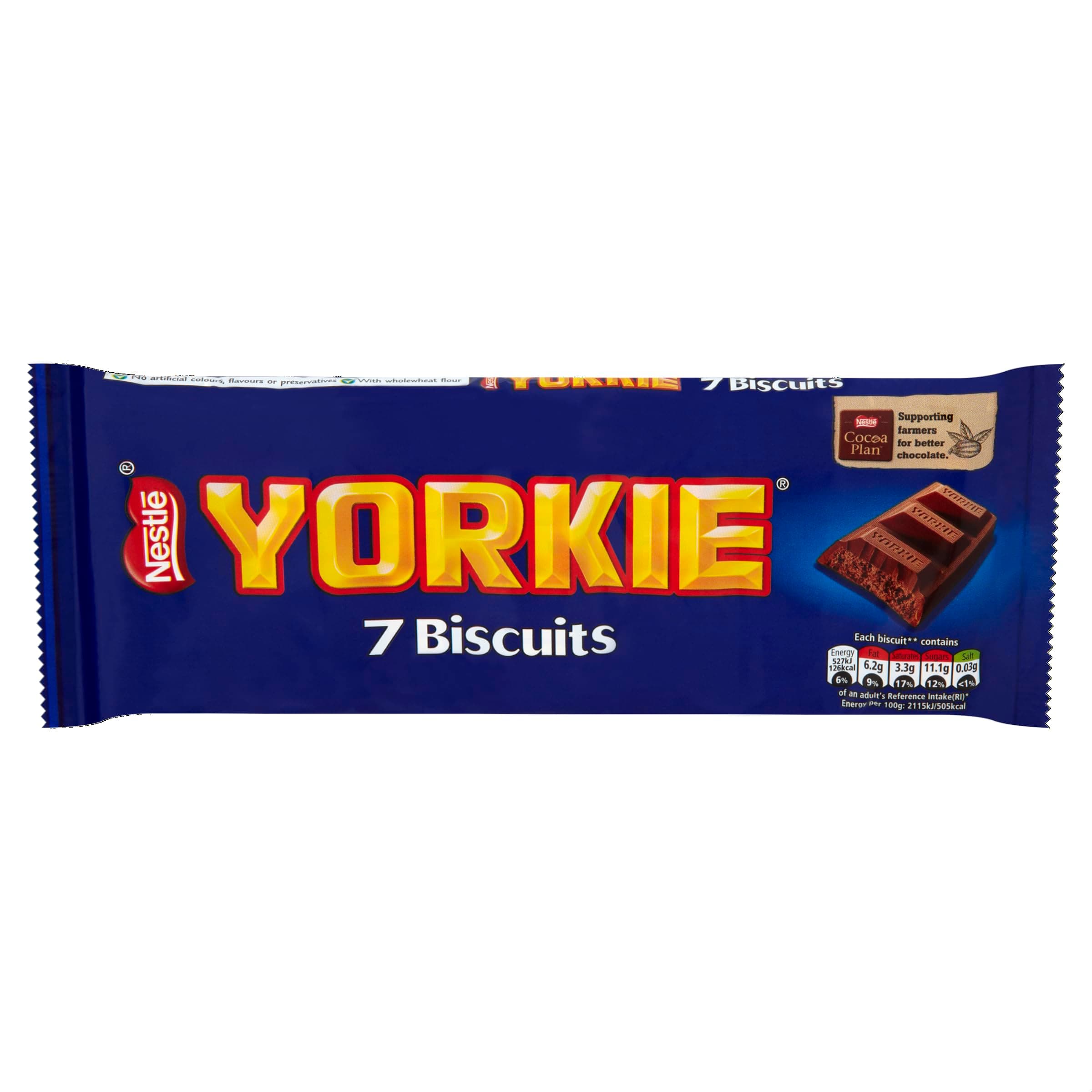 Nestlé Yorkie Milk Chocolate Biscuit Bar Multipack, 7 x 24.5 g
