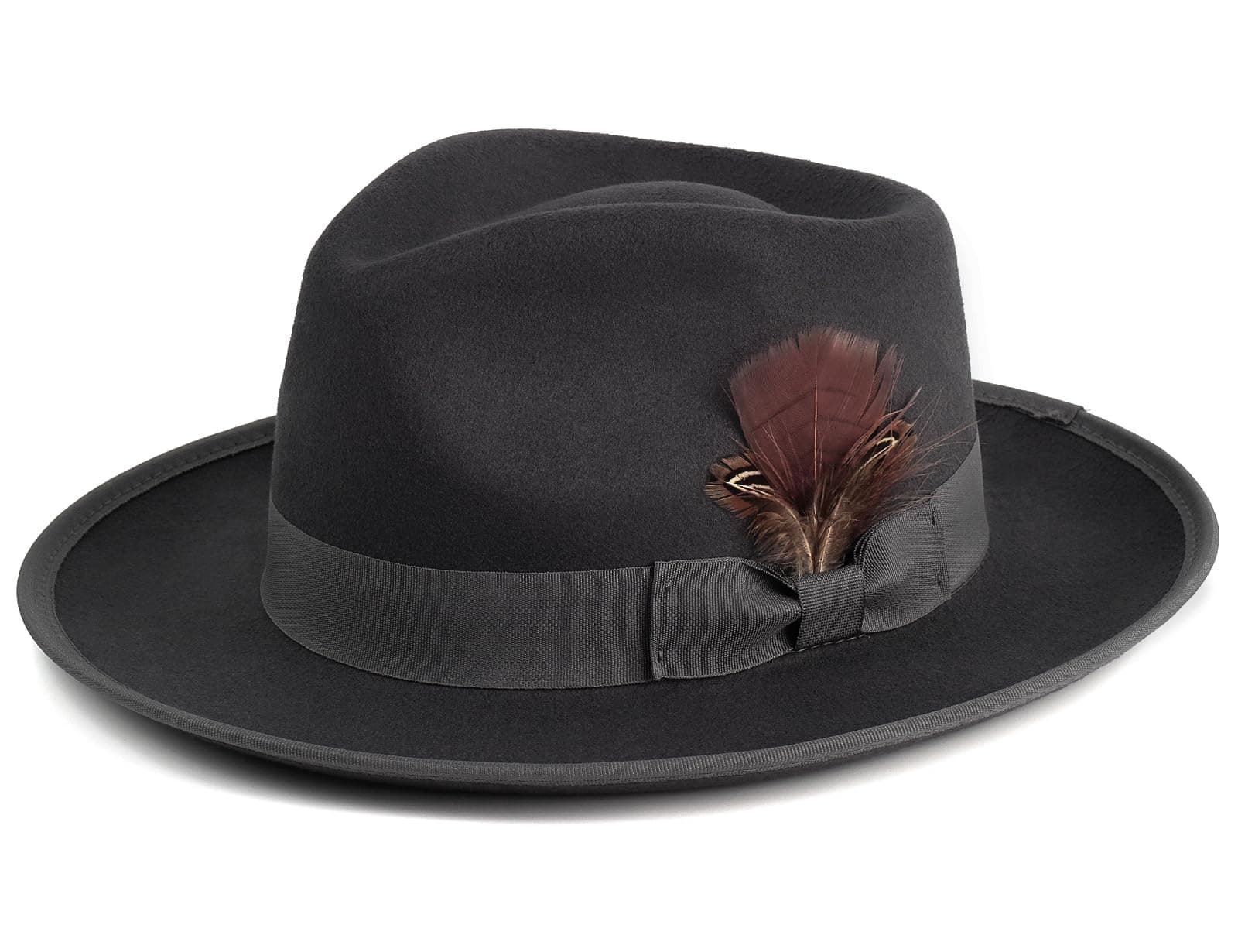 Fedora Hats for Men & Women Wide Brim Felt Hat Dress Panama Trilby Hats