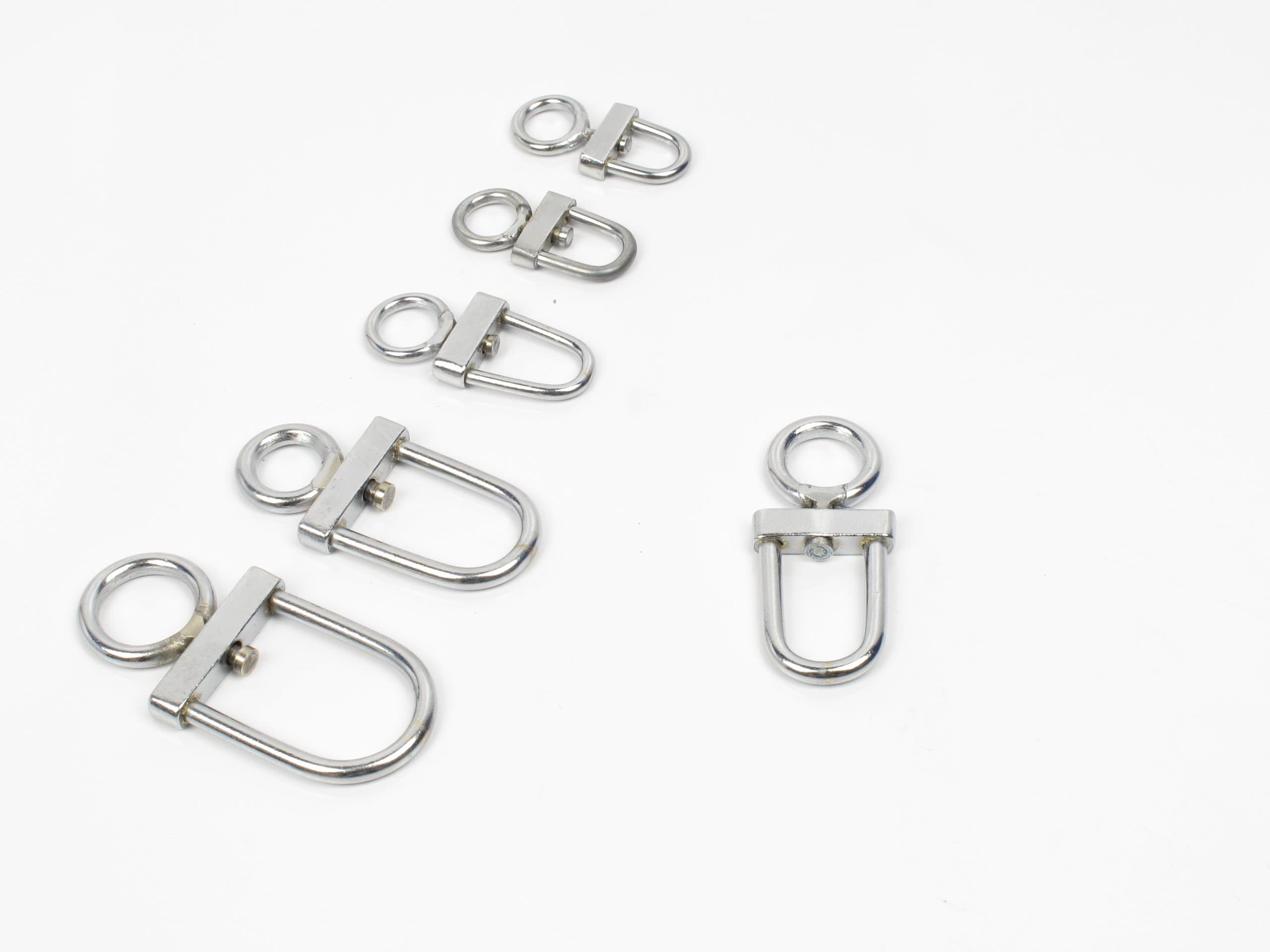 High Quality Falconry Stainless Steel D type Swivels Size 3.