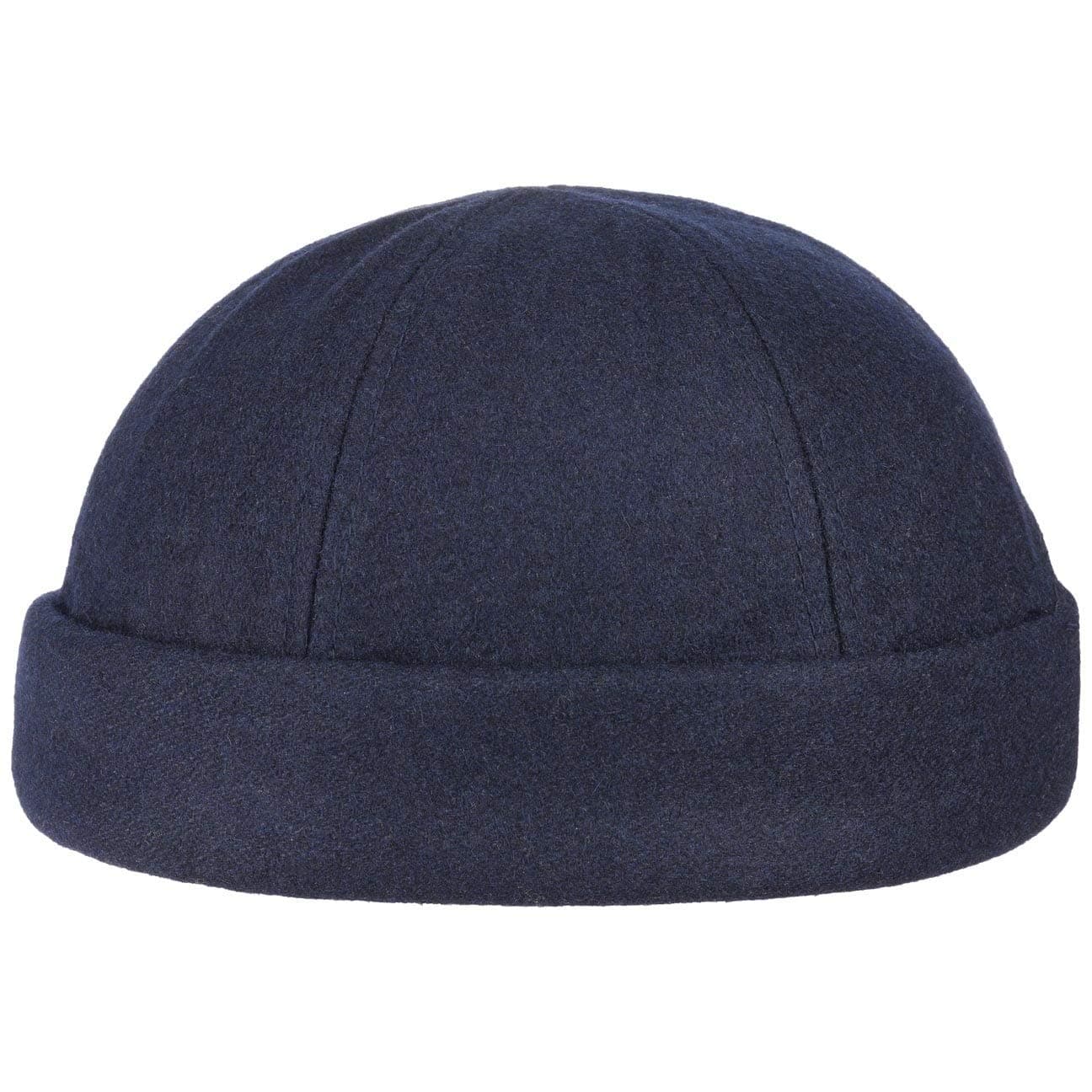 LipodoPort Docker Cap - Winter Cap in Black, Blue, Grey, Bordeaux-Red - Sailor’s Cap One Size 54-61 cm - Hook and Loop Closure- Fits Closely to Your Head - Men’s Cap Autumn/Winter