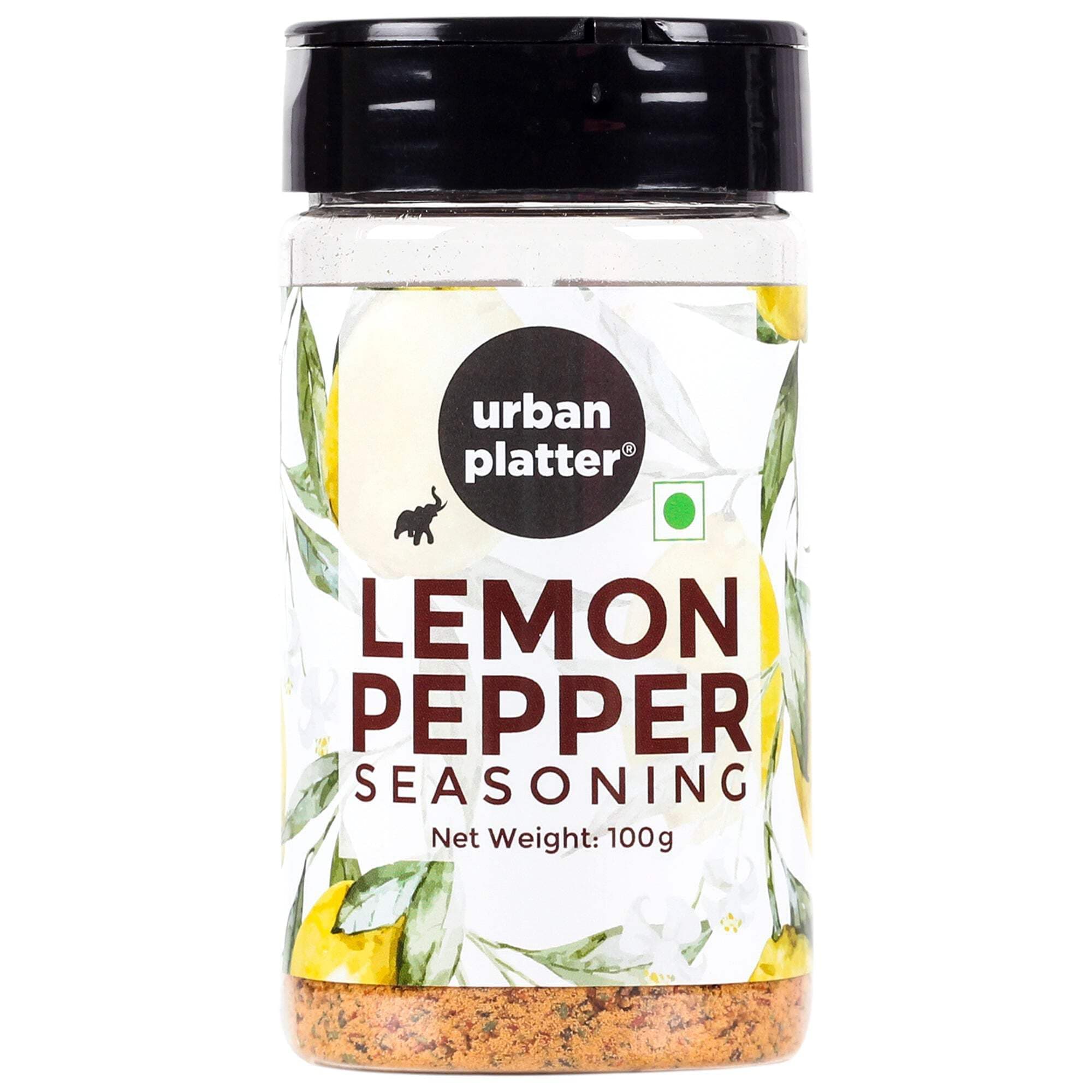 urban platter Lemon Pepper Seasoning Mix Shaker Jar, All Natural, Zesty & Lively, 100 g