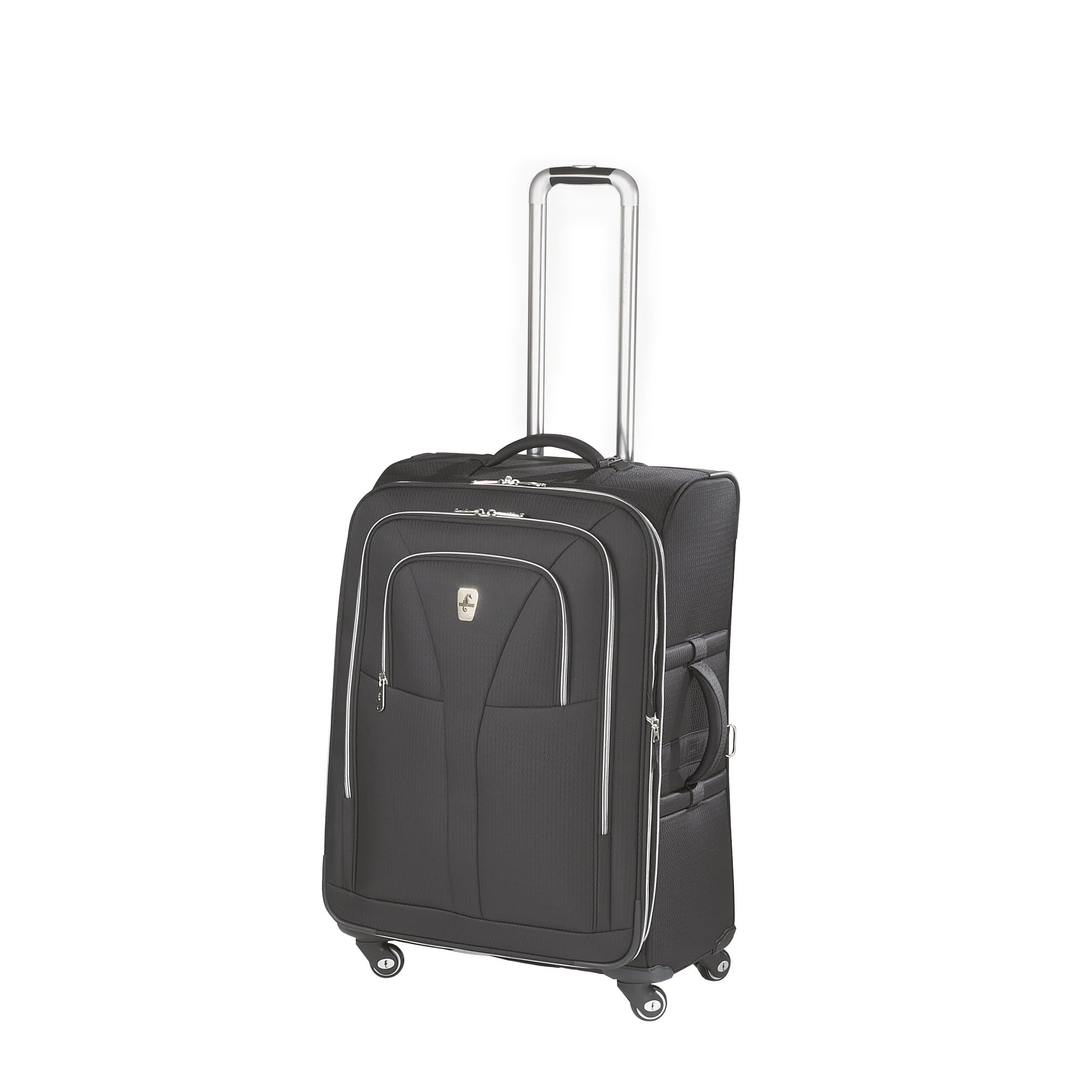 Atlantic Luggage Compass Unite 25 Inches Expandable Upright Spinner Suiter, Black, One Size