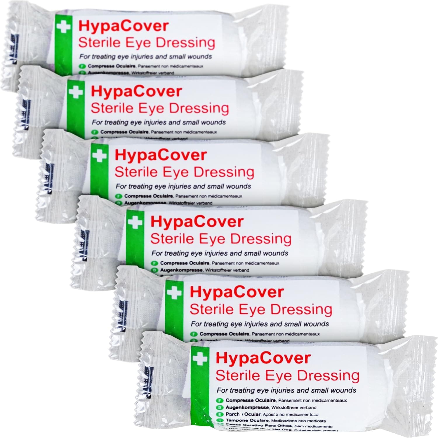 HypaCover Sterile Eye Pad Dressing Bandage (Pack of 6)
