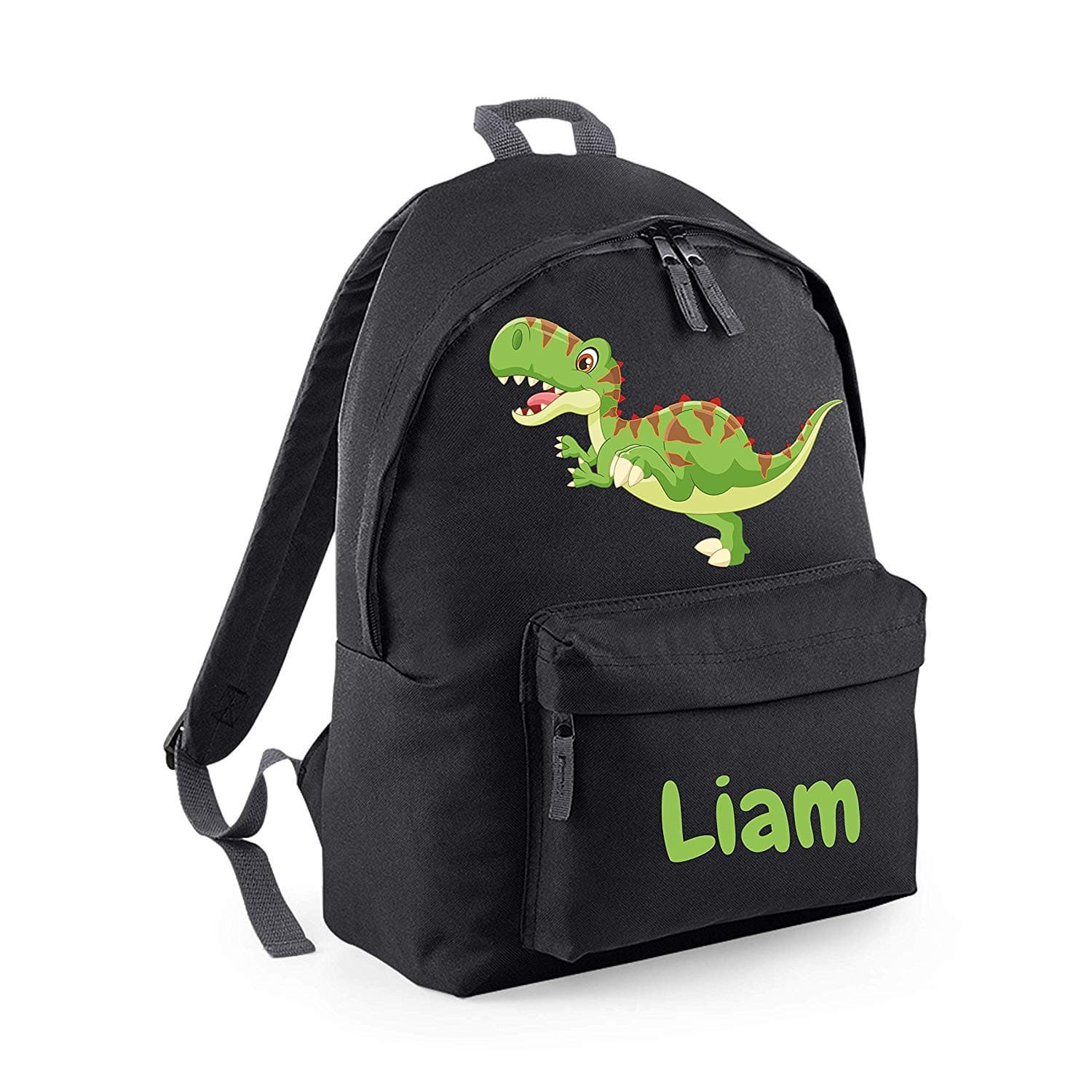 Campus Sports Personalised Backpack, Monster or Dinosaur Design and Any Custom Name, Boys School Bag, Rucksack, Back to School
