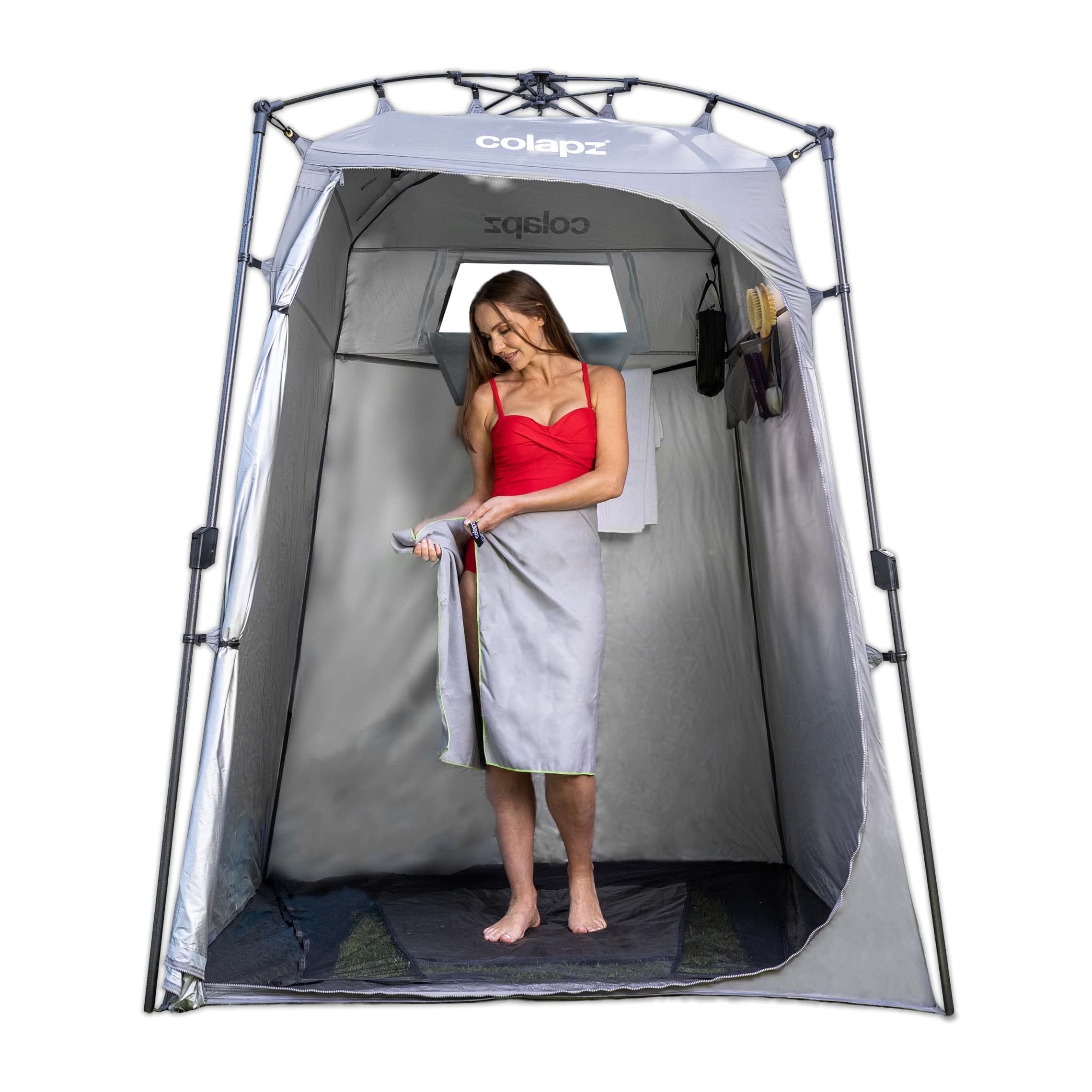 Camping Shower Tent and Pop Up Toilet Tents - Provides Additional Storage and Privacy as a Portable Shelter and Outdoor Changing Room