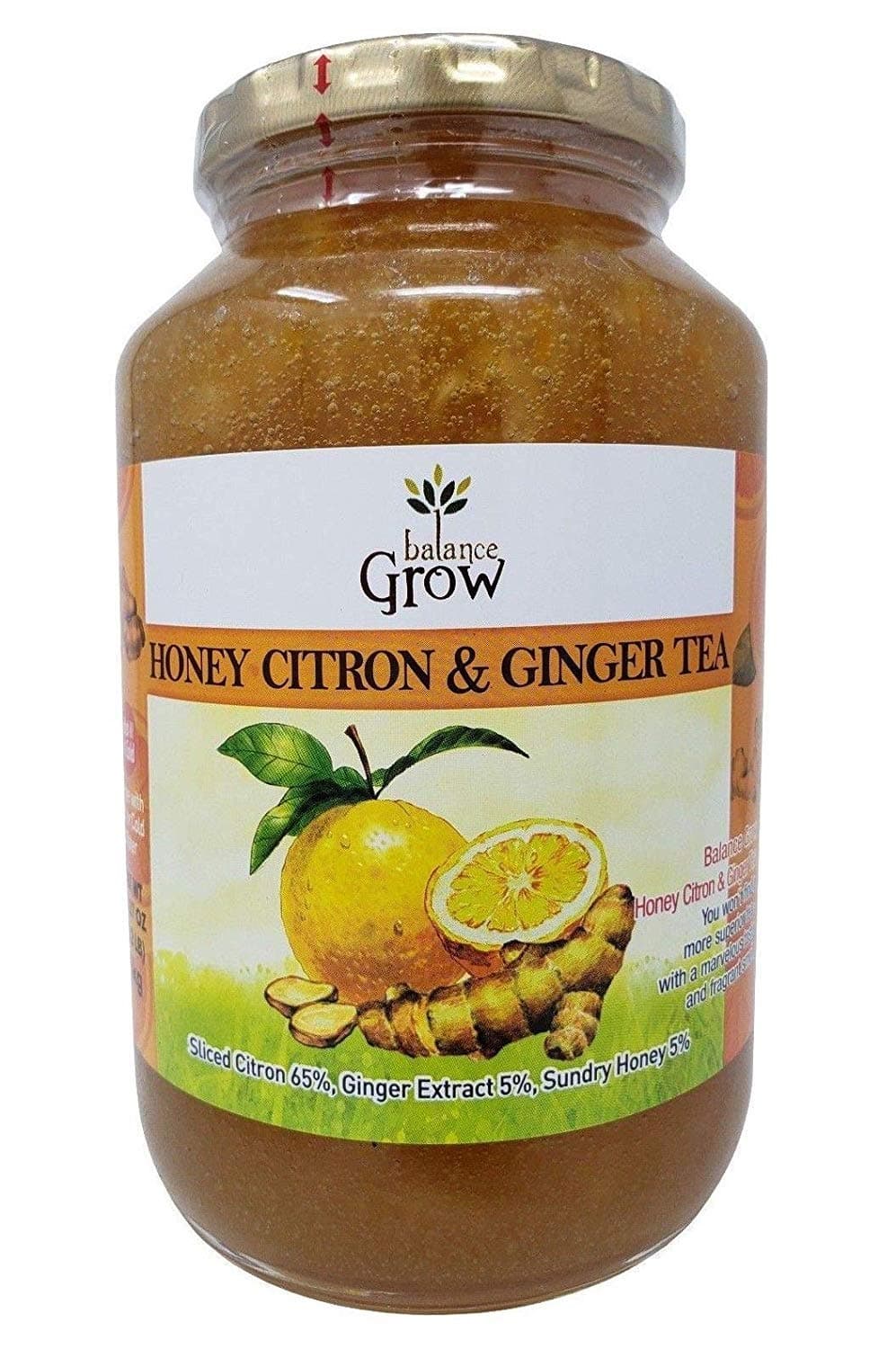 Balance Grow Honey Citron & Ginger Tea 2.2lb - PACK OF 4