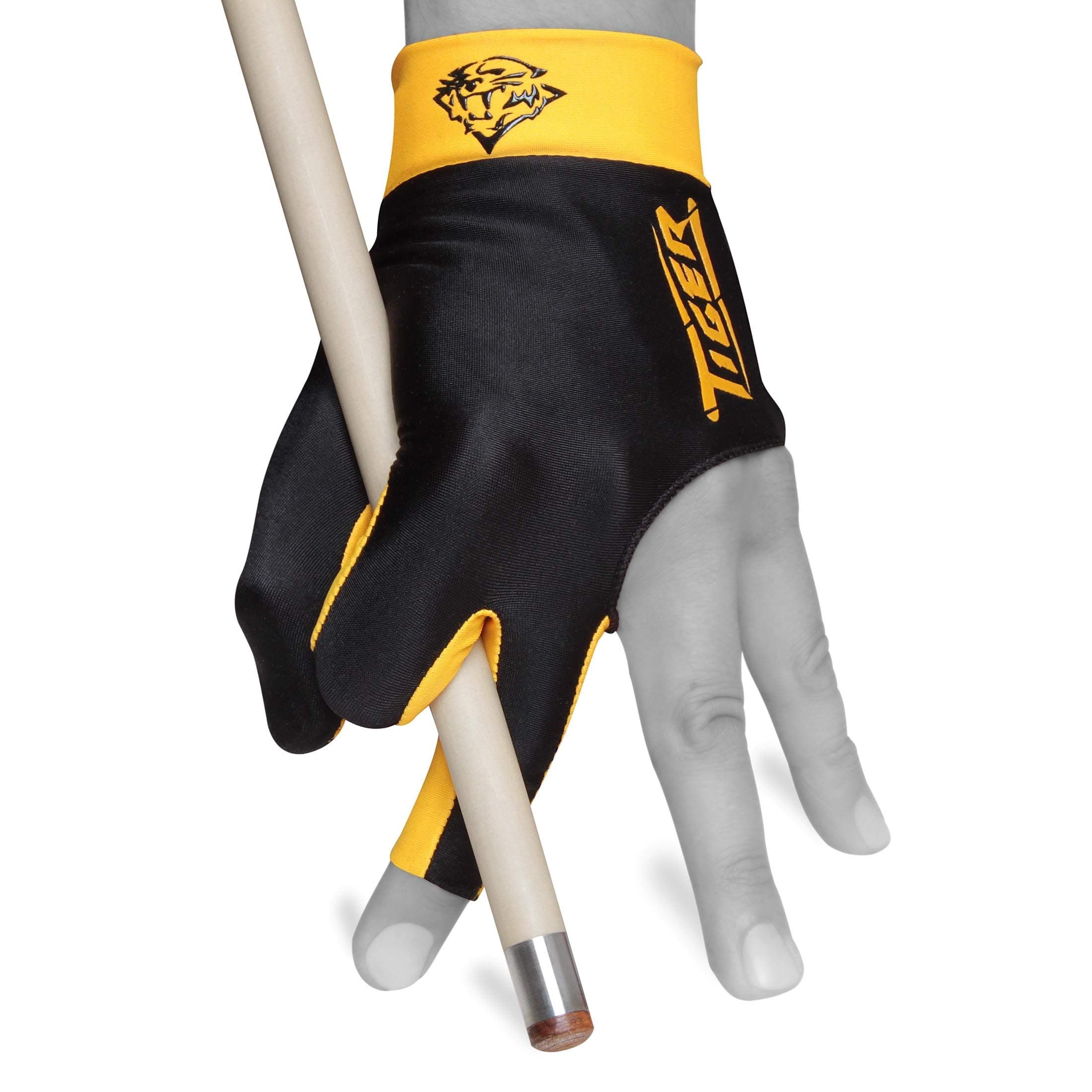 TigerProducts Tiger Billiard Pool Cue Glove - for Left Hand (Right-Handed Player)