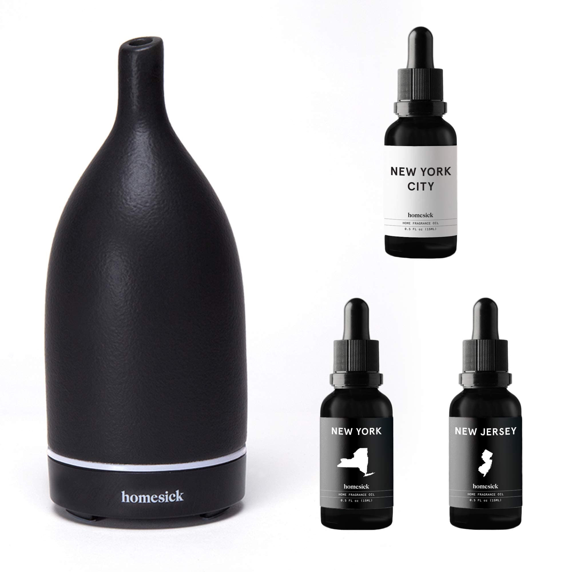 Homesick Ultrasonic Aroma Oil Diffuser - Tri-State Bundle