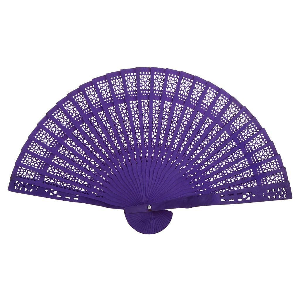 Casadeiy Spray paint Burmese carved wood fan