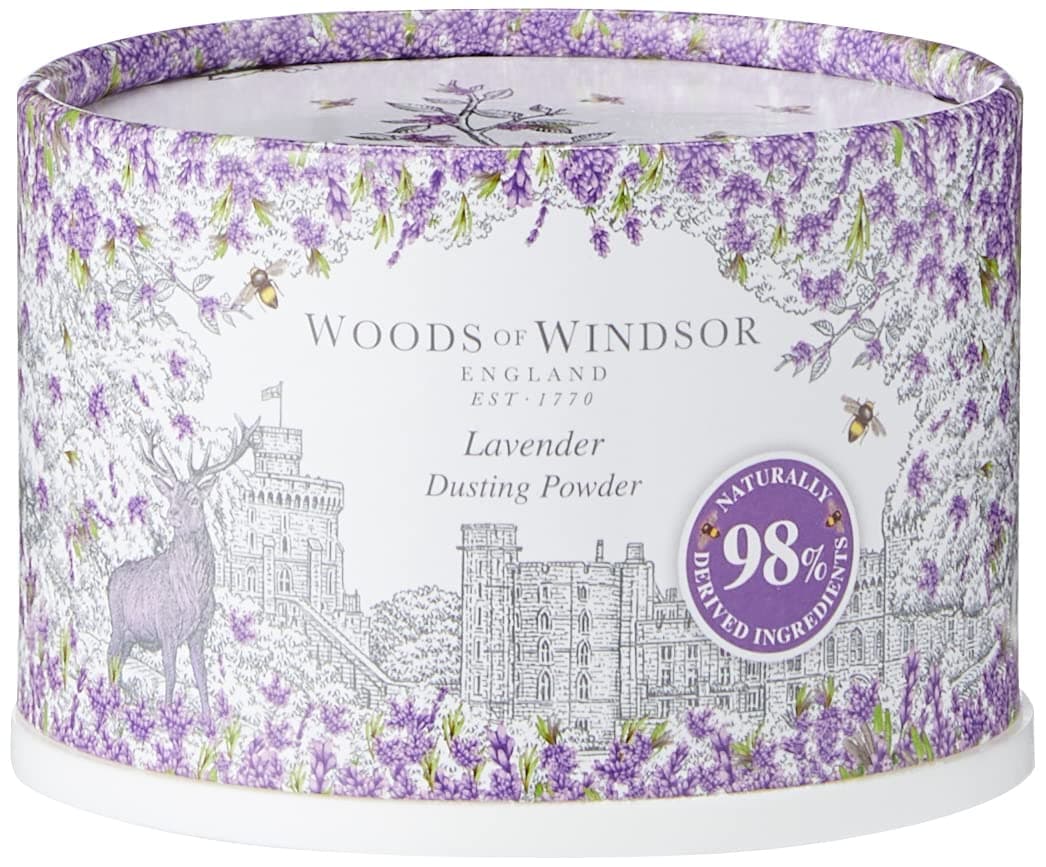 Woods Of Windsor Lavender Body Dusting Powder With Puff for Women, 3.5 Ounce