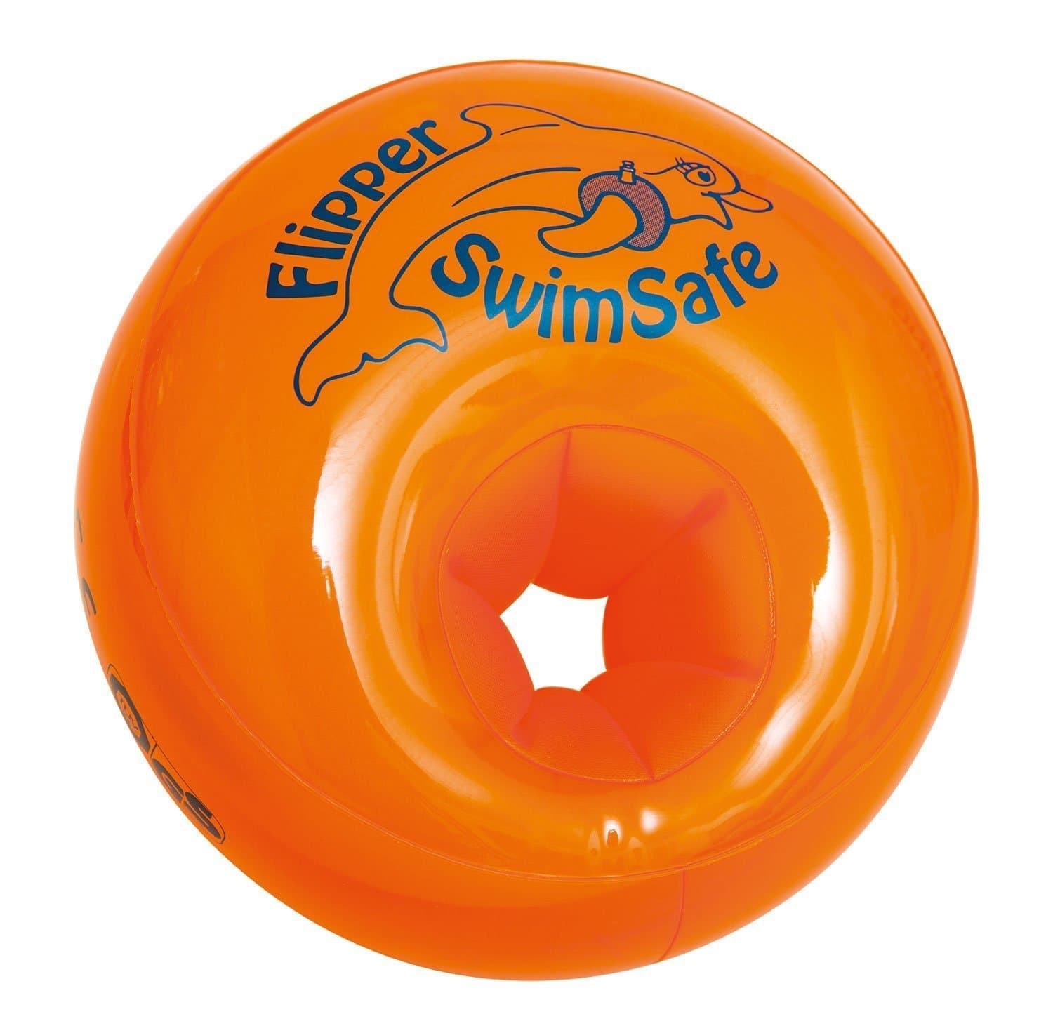 Flipper SwimSafe Swimming Aid Orange NC_426 Pro Swim Flippers 1 Pair