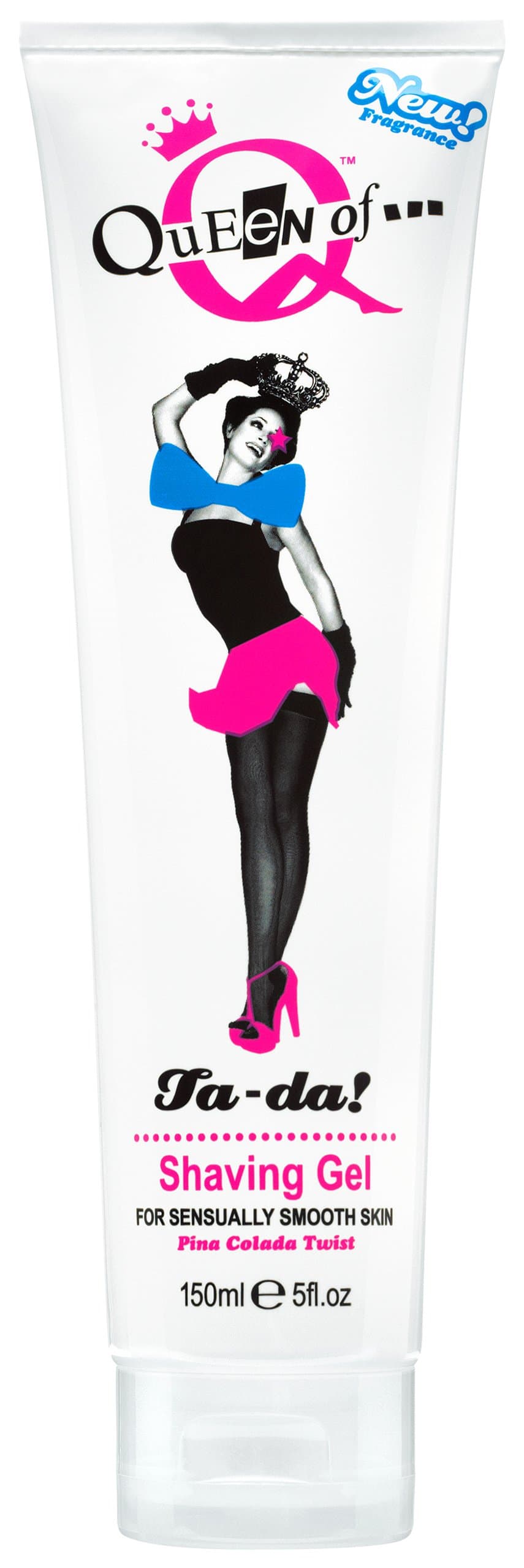 Queen of... Ta-da! Pina Colada Twist Shaving Gel Tube for Women Sensually Smooth Skin 150 ml