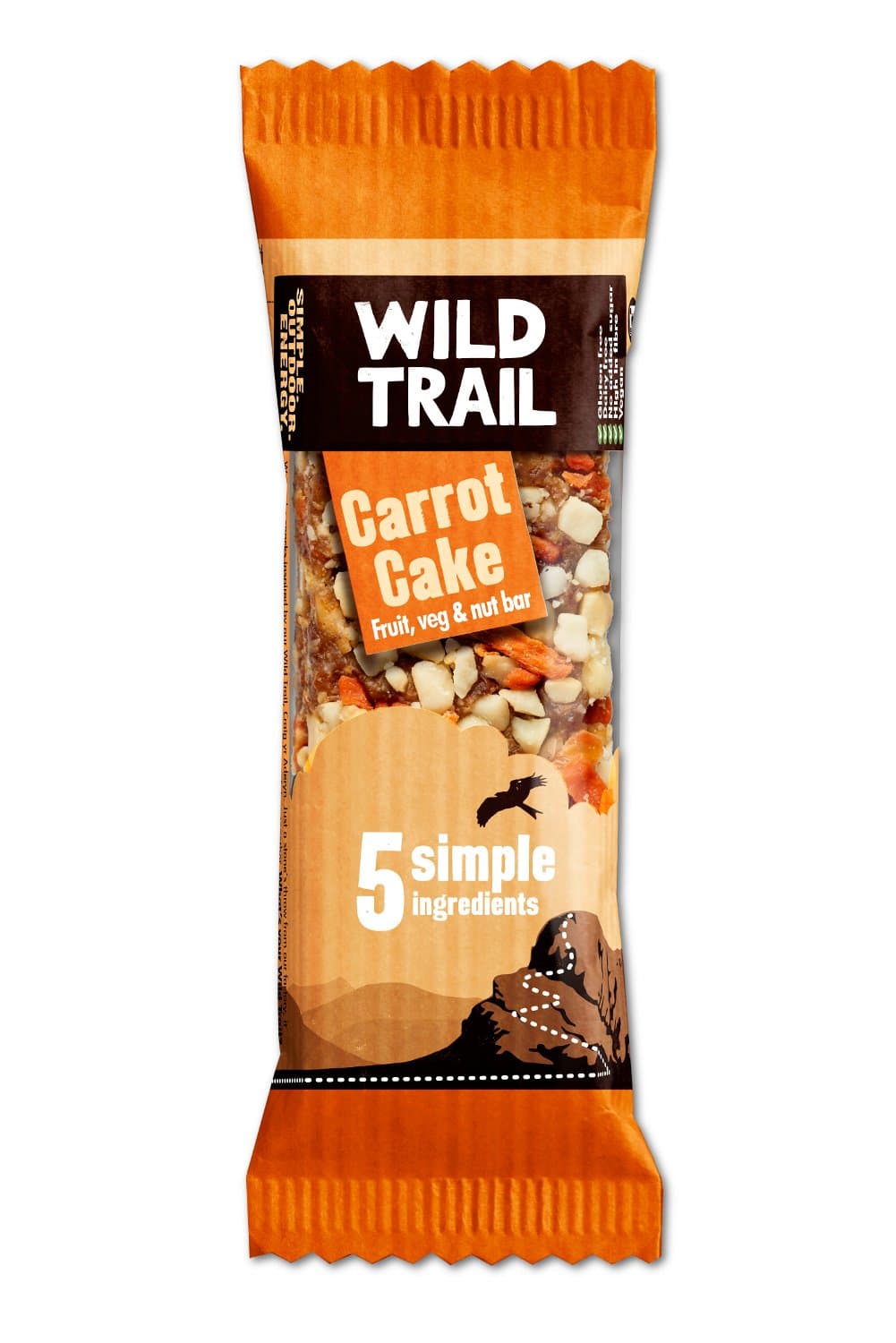 Wild Trail Carrot Cake Fruit, Veg & Nut Snack Bar 46g x 18 (18)