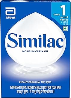 Similac Infant Formula Stage 1, Up To 6 Months, 400G Box, No Palm Olein Oil, Immune System And Bone Development Powder
