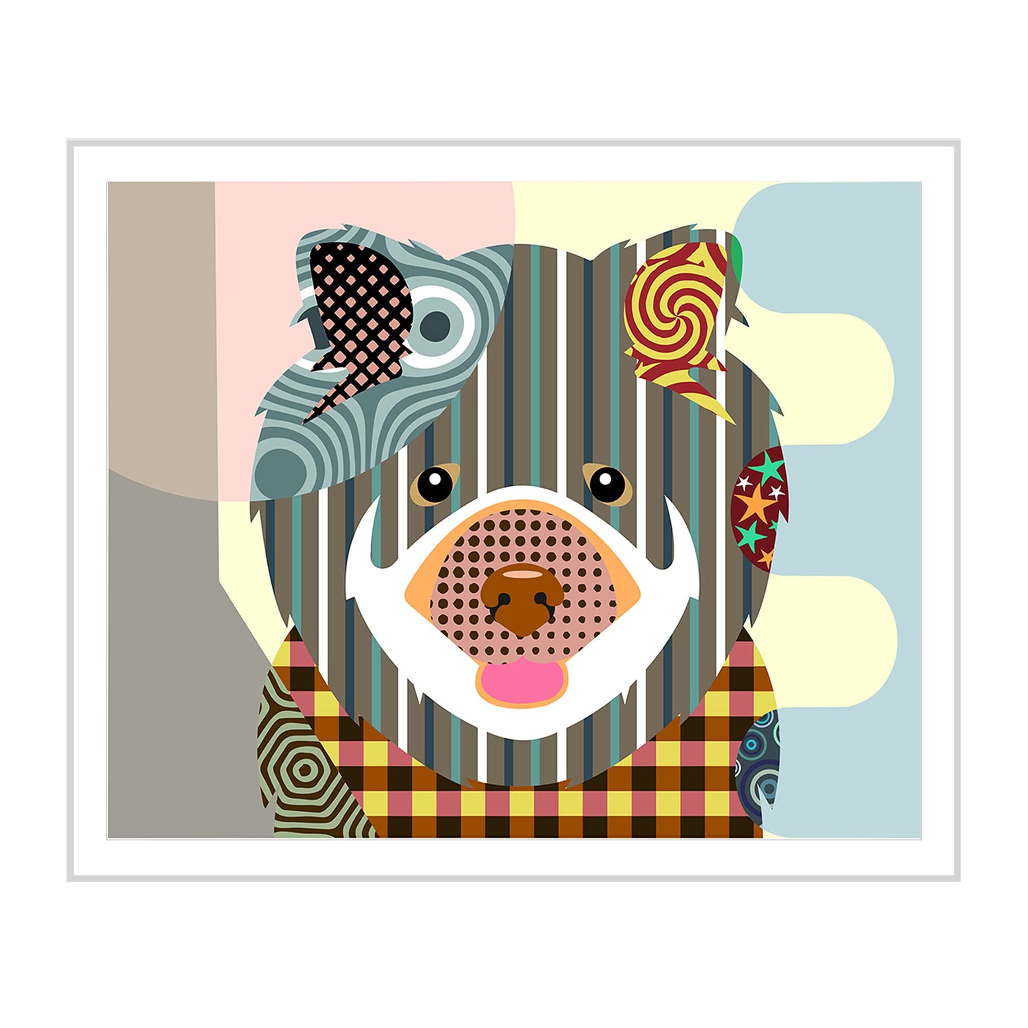 Chow chow Dog Canvas Pop Art Chinese Pet Print Animal Painting Unframed