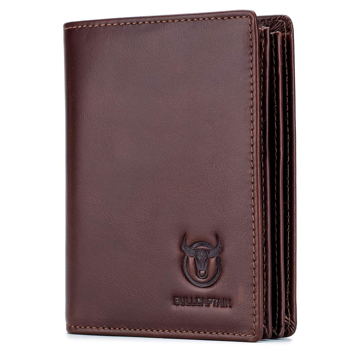 Large Capacity Genuine Leather Bifold Wallet/Credit Card Holder for Men with 15 Card Slots QB-027