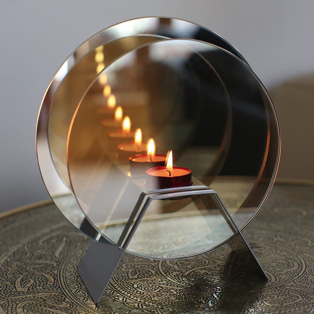 Infinity Candle - Magical Effect of Candles Mirrored - Glass Tealight Holder