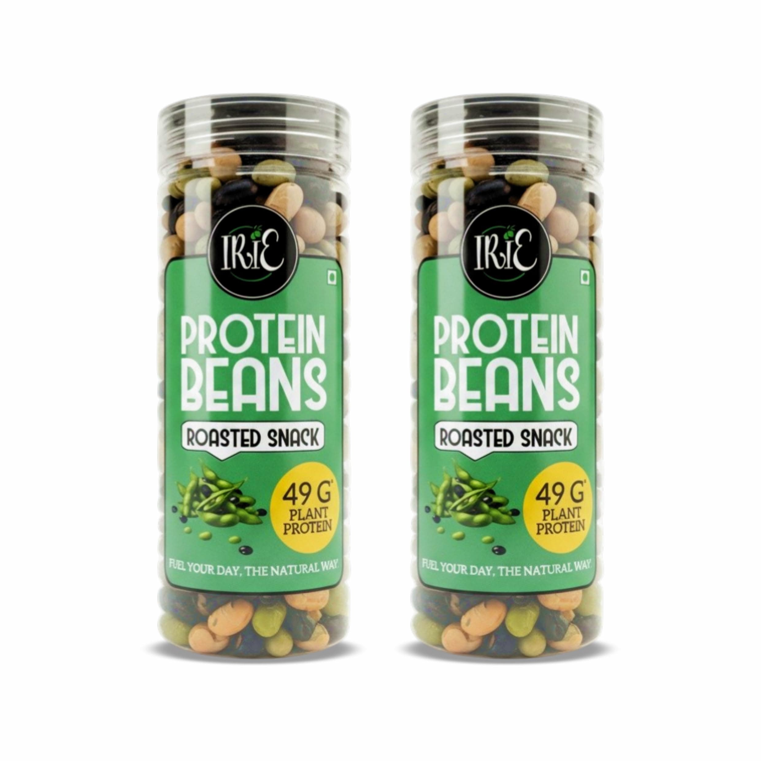 IRIE Protien Beans | 49g Plant Protien | Healthy Roasted Snack | Soyabean-Eda...