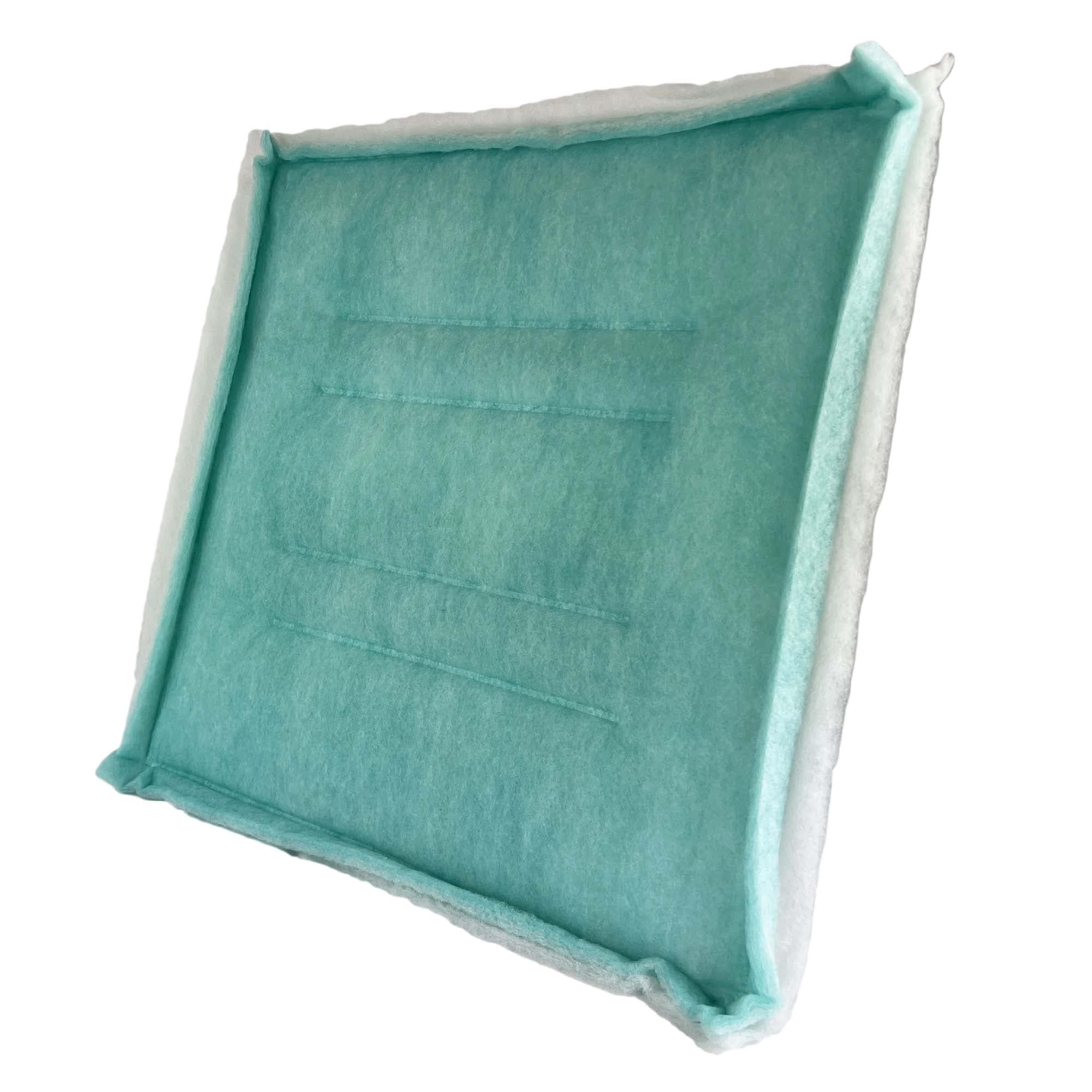 wioboy Paint Spray Booth Intake Filter Pad, 20" x 20" (20/case) Tacky Panel with Internal Wire Frame