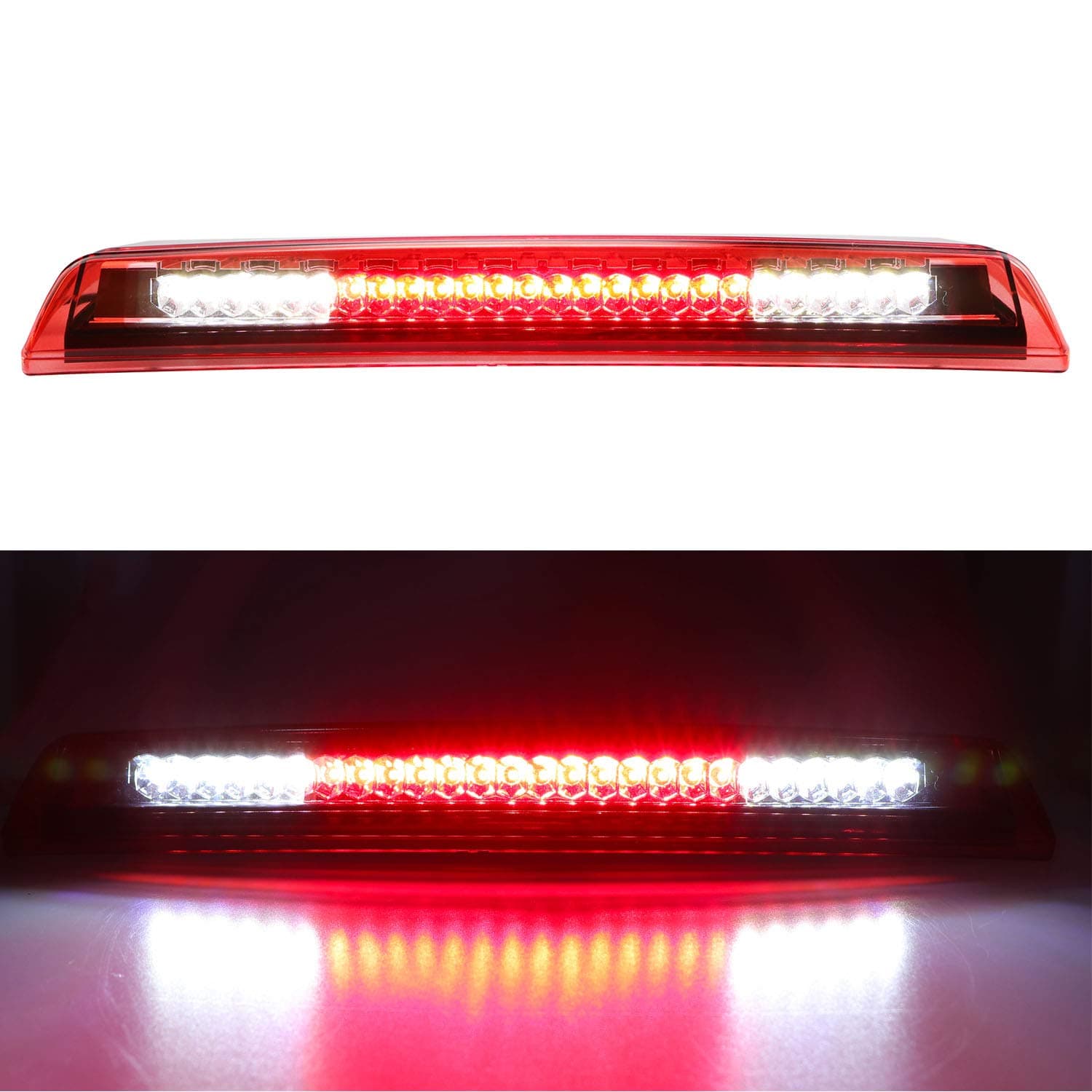 LED 3rd Third Brake Light for 2004-2015 Nissan Titan 2005-2016 Frontier Cargo Light High Mount Lamp (Red Lens)