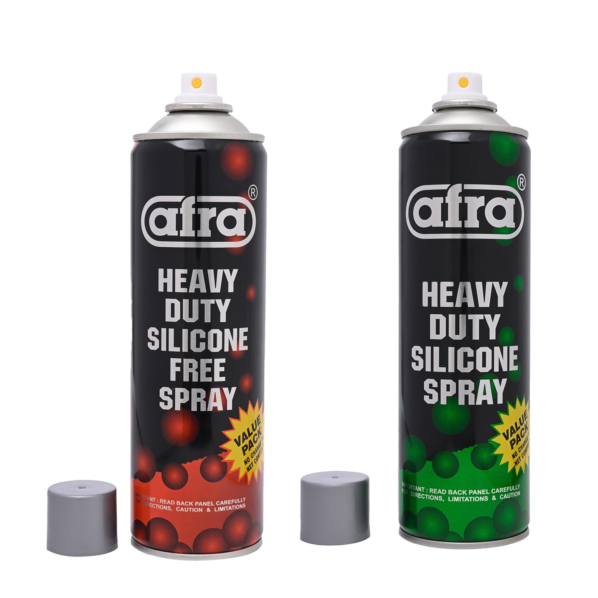 Afra® Combo of Silicone Spray (Grade 8082-300g) & Silicone Free Spray for Mould Release (Grade 1083-300g) | Plastic Injection Moulding Spray | Mould Release Spray | Mould Lubricant Spray