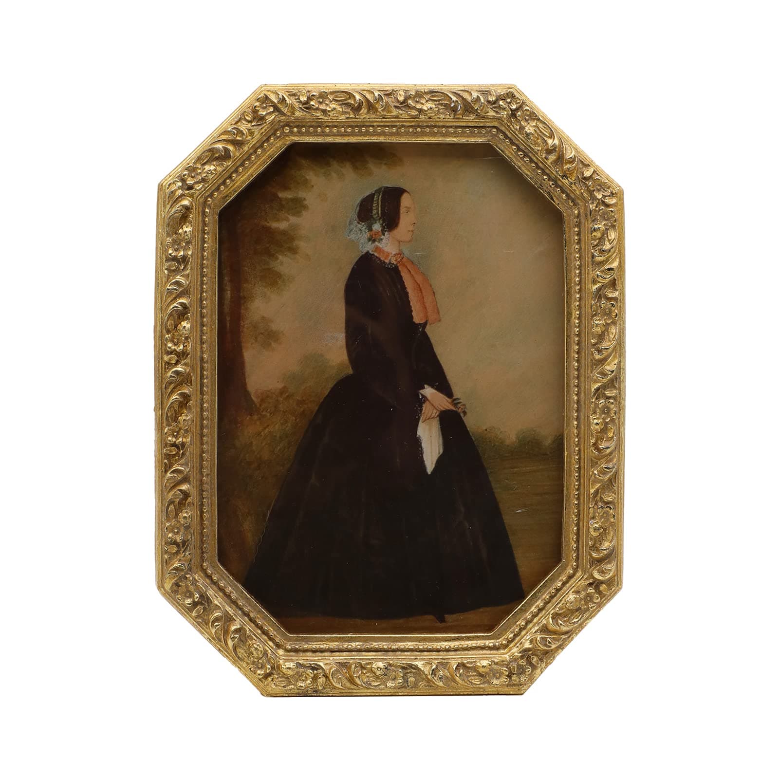 YULINK 5x7 Vintage Picture Frame, Antique Ornate Gold Octagonal Picture Frame Table Wall Display Decorative Retro Home Decor Old Fashioned Photo Gallery Art