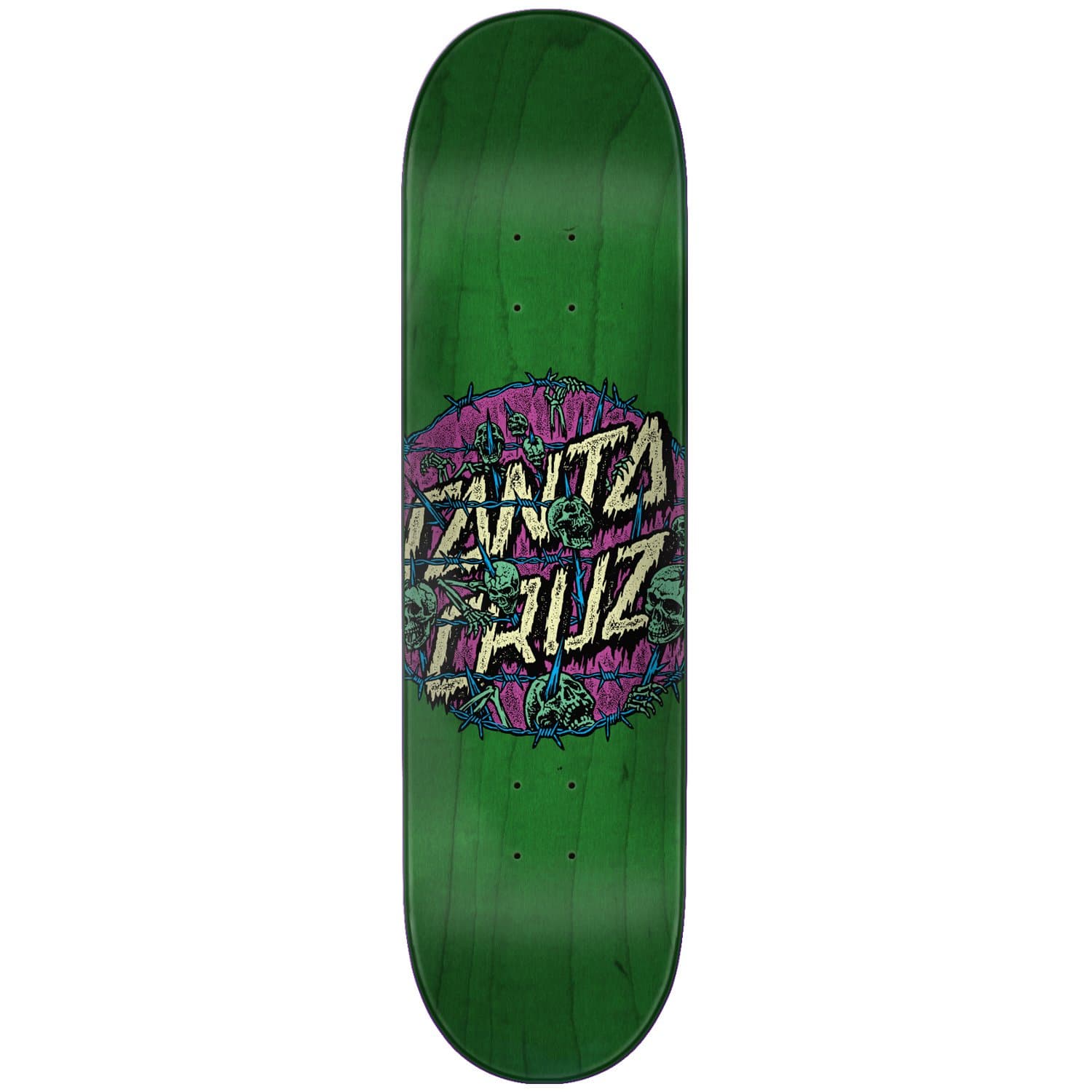 Santa Cruz Skateboard Deck Abyss Dot Green 8.0"