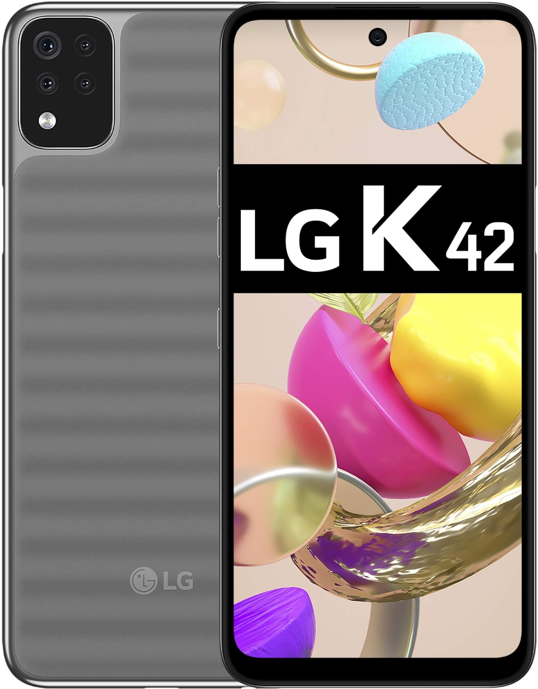 LG Electronics K42 - Smartphone 64GB, 3GB RAM, Dual Sim, Grey