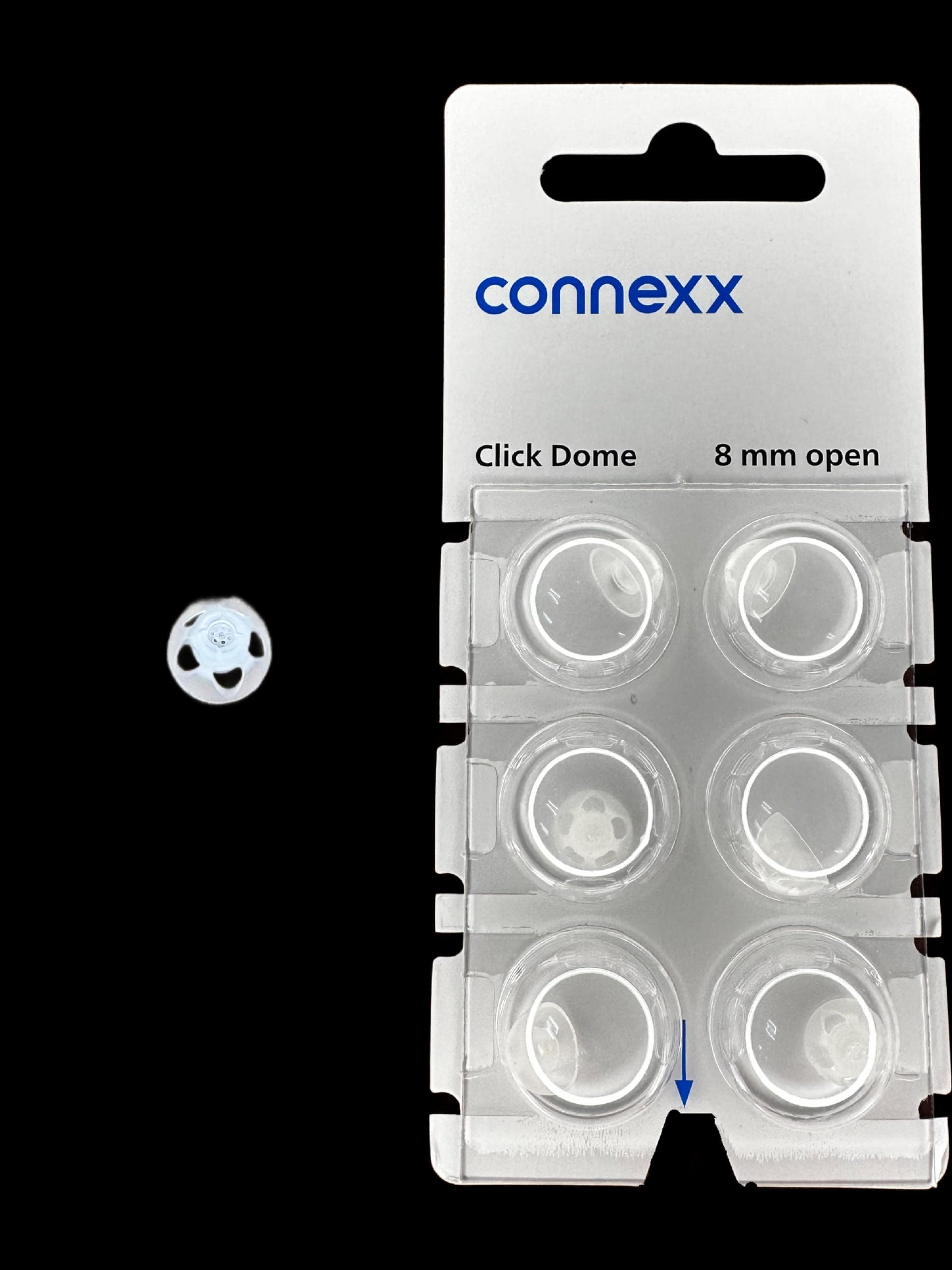 Connexx Accessories Siemens / Rexton Click Domes (6 domes) NEW Blister Pack (8mm Open)