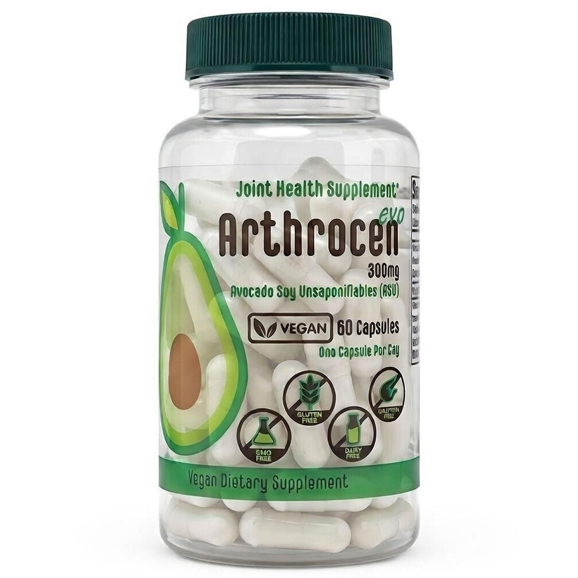 EVO ASU 300 mg Vegan Joint Comfort & Mobility Support Supplement – Clinically Evaluated, Made in USA Plant-Based Formula, Glucosamine Alternative, 60 Capsules (2 Months)