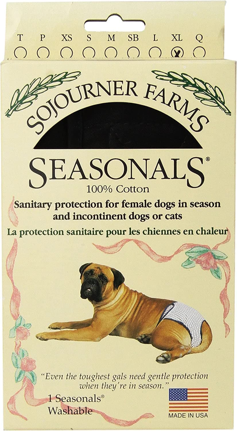 Washable Dog Diaper - Fits X-Large Dogs - Pink Flowers