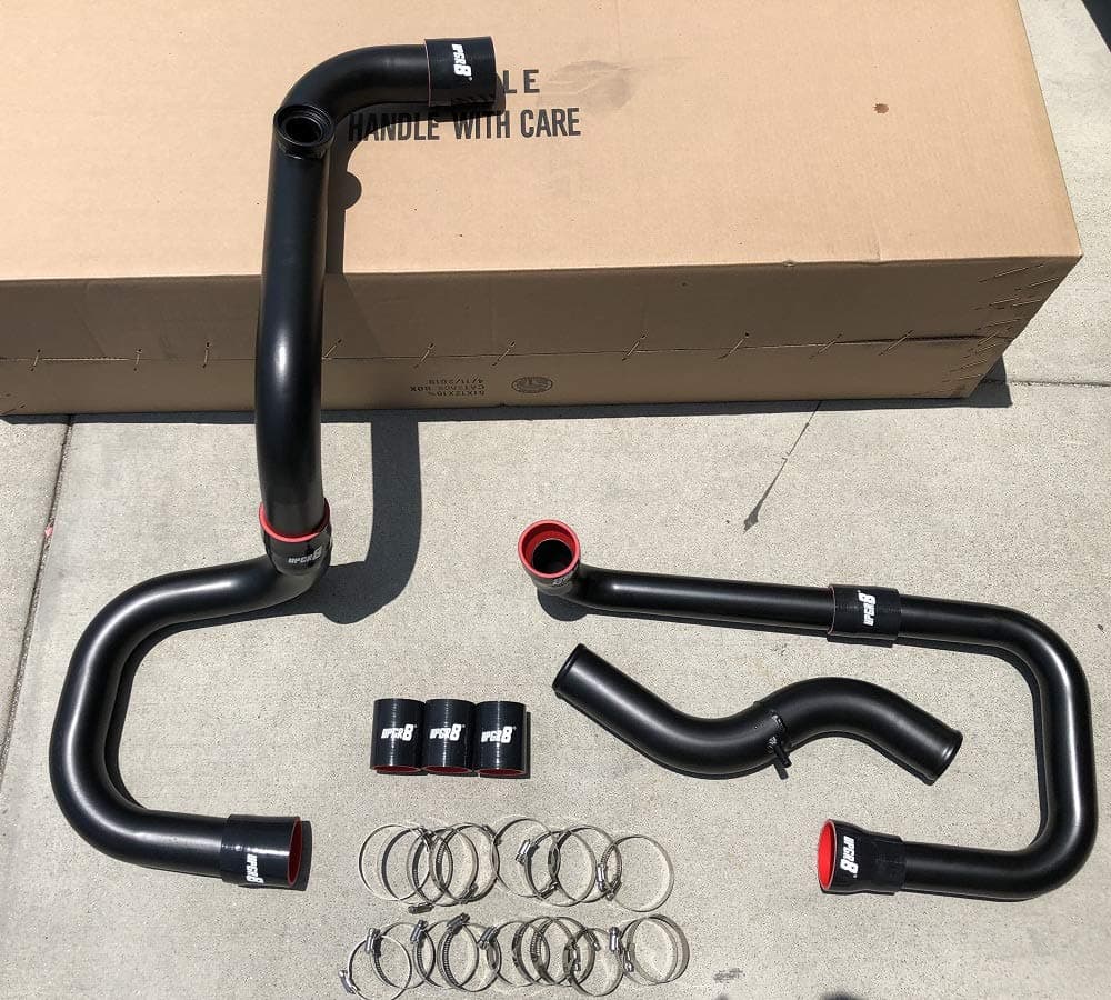 Upgr8 EF EG EJ EK DA DC DC2 D15 D16 B16 B18 Aluminum Bolt On Piping Kit Black Pre-Weld SSQV Flange