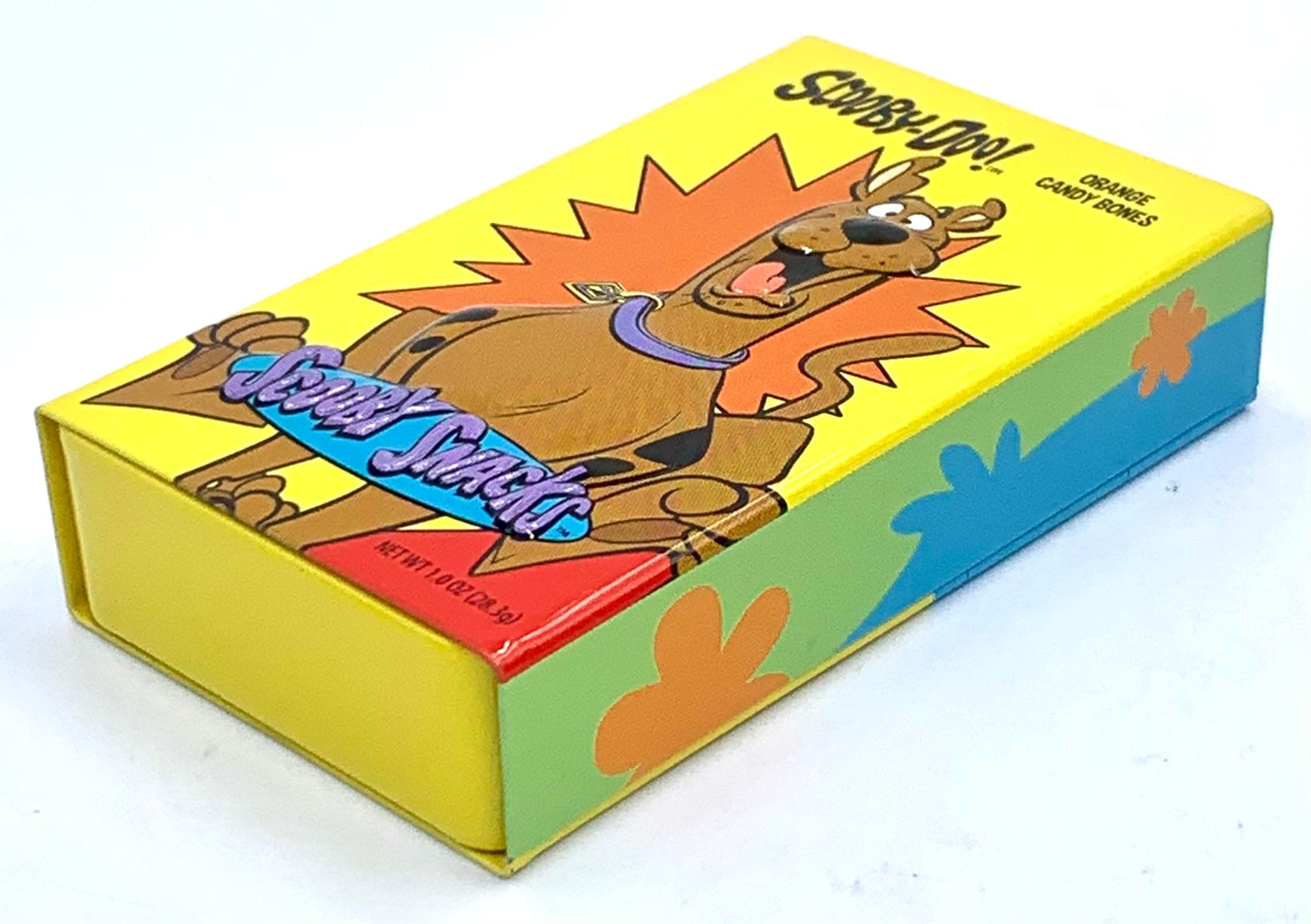 Scooby-Doo Scooby Snacks Orange Flavored Candy - (1) Collectible Slider Tin filled with Bone Shaped Candies