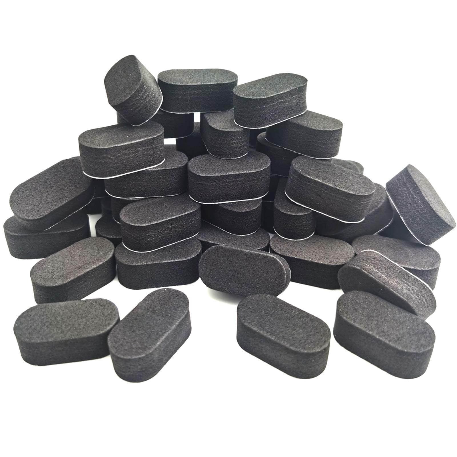 EUDAX 72 PCS FPV Black Sponge Mat Landing Skid Pad Gear Anti-Vibration Shockproof Foam Sticky Tape for rc multirotor Quadcopter Racing Copter Drone mini-Quad
