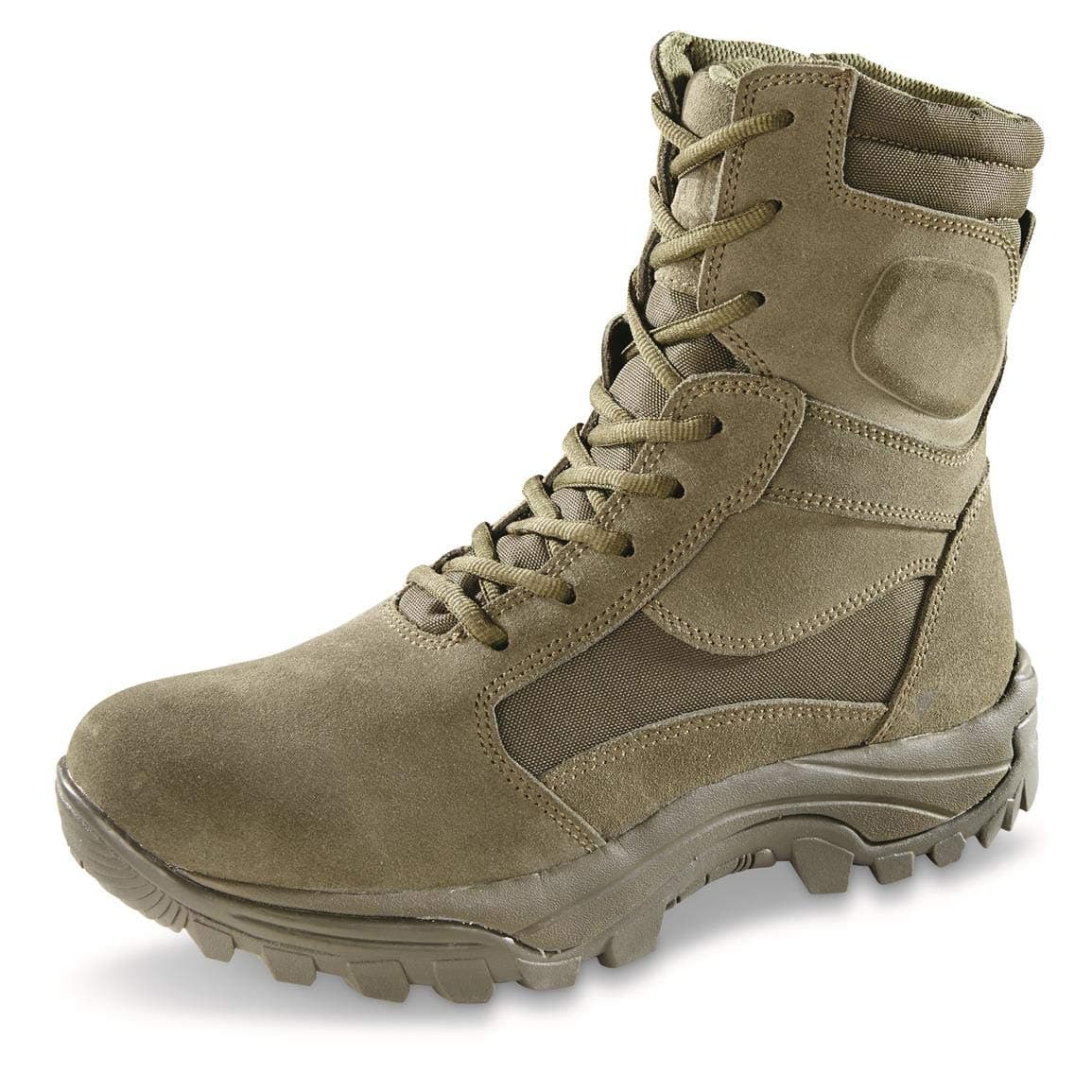 HQ ISSUE Talos 8” Men’s Side Zip Waterproof Tactical Boots, Military Combat Hiking Shoes