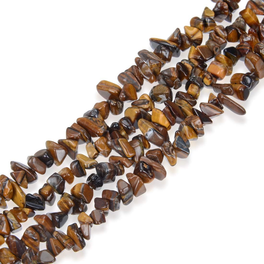 1 Strand Adabele Natural Golden Yellow Tigers Eye Gemstones Chip Loose Beads Drilled Hole Free Form 5mm-8mm Gem Stone Spacer 32 Inch for Jewelry Craft Making GZ1-7