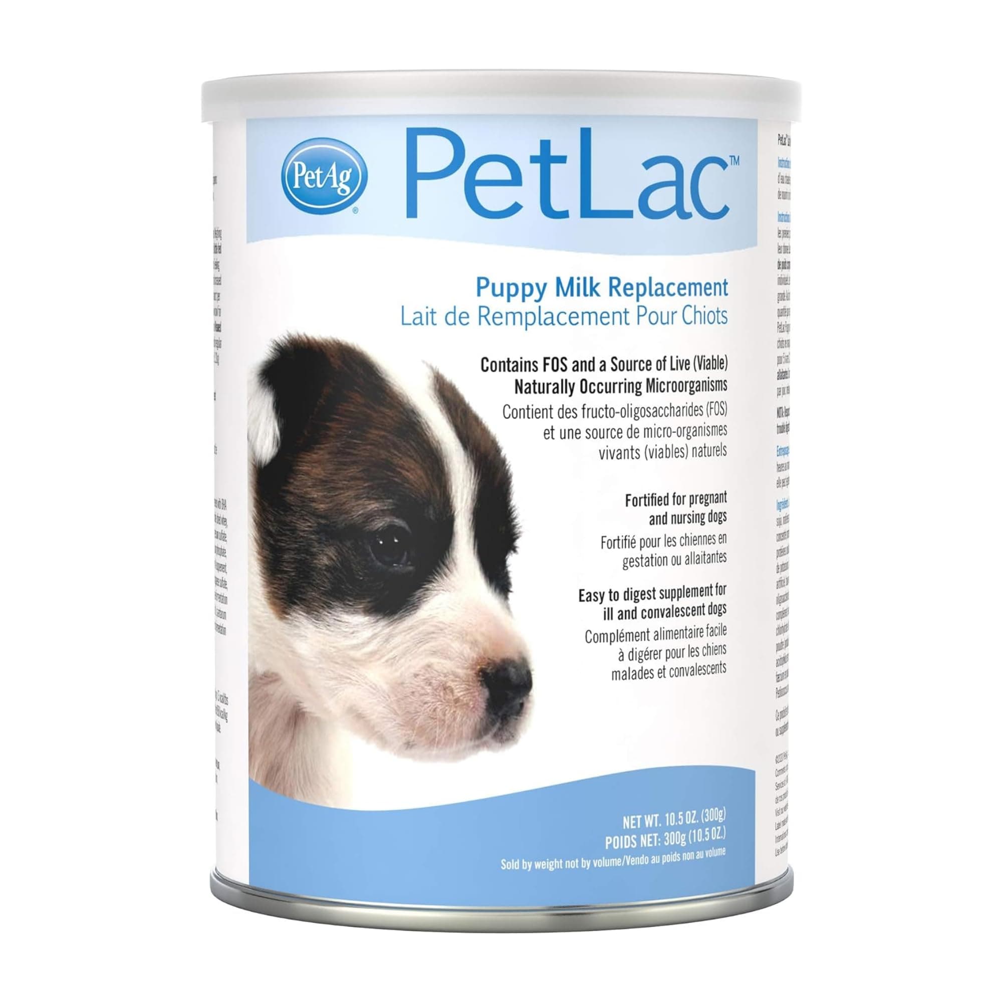 PetAg Petlac Dog Milk Powder for Puppies - Puppy Formula Milk Replacement with Vitamins, Minerals, and Amino Acids - 10.5 oz