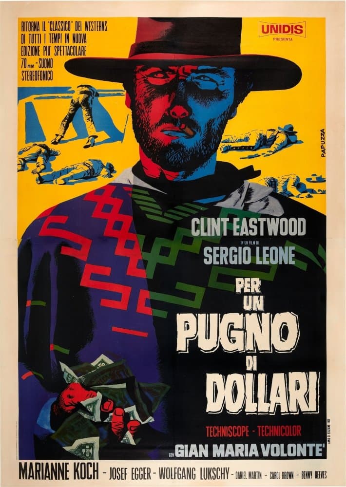 Posterazzi EVCM4DFIOFEC004H A Fistful of Dollars (Aka Per Un Pugno Di Dollari) Clint Eastwood 1964 Movie Poster Masterprint, 11 x 17