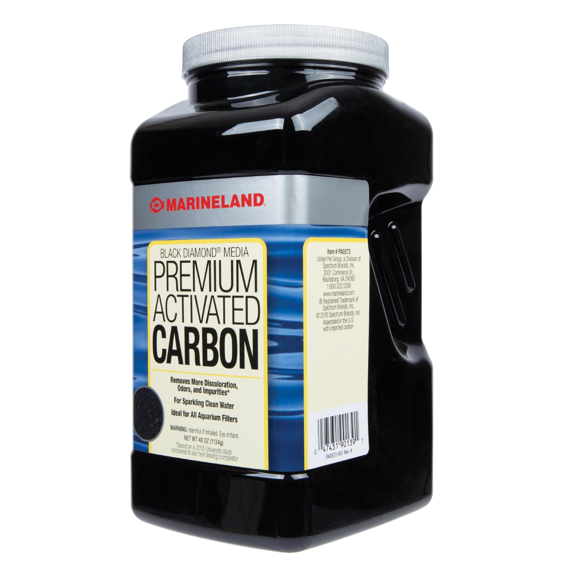 MarineLand Diamond Media Activated Carbon, Blacks & Grays, 40-Ounce (PA0373) (Pack of 2)