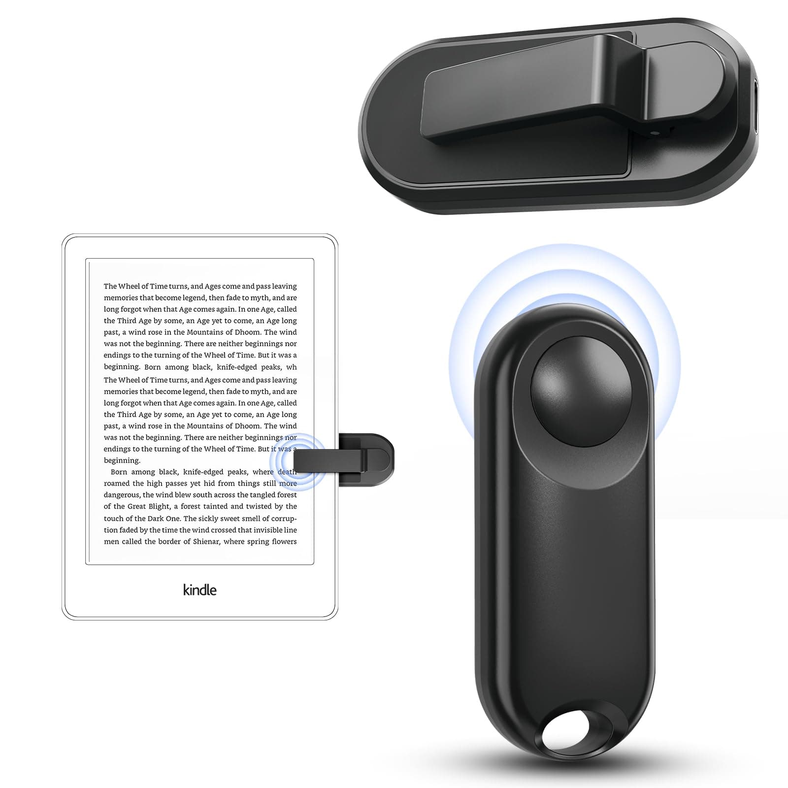 Page Turner For Kindle Remote Control Clicker Paperwhite Oasis Kobo Ereaders Reading Novels Accessories Ebook With Storage Sleeves