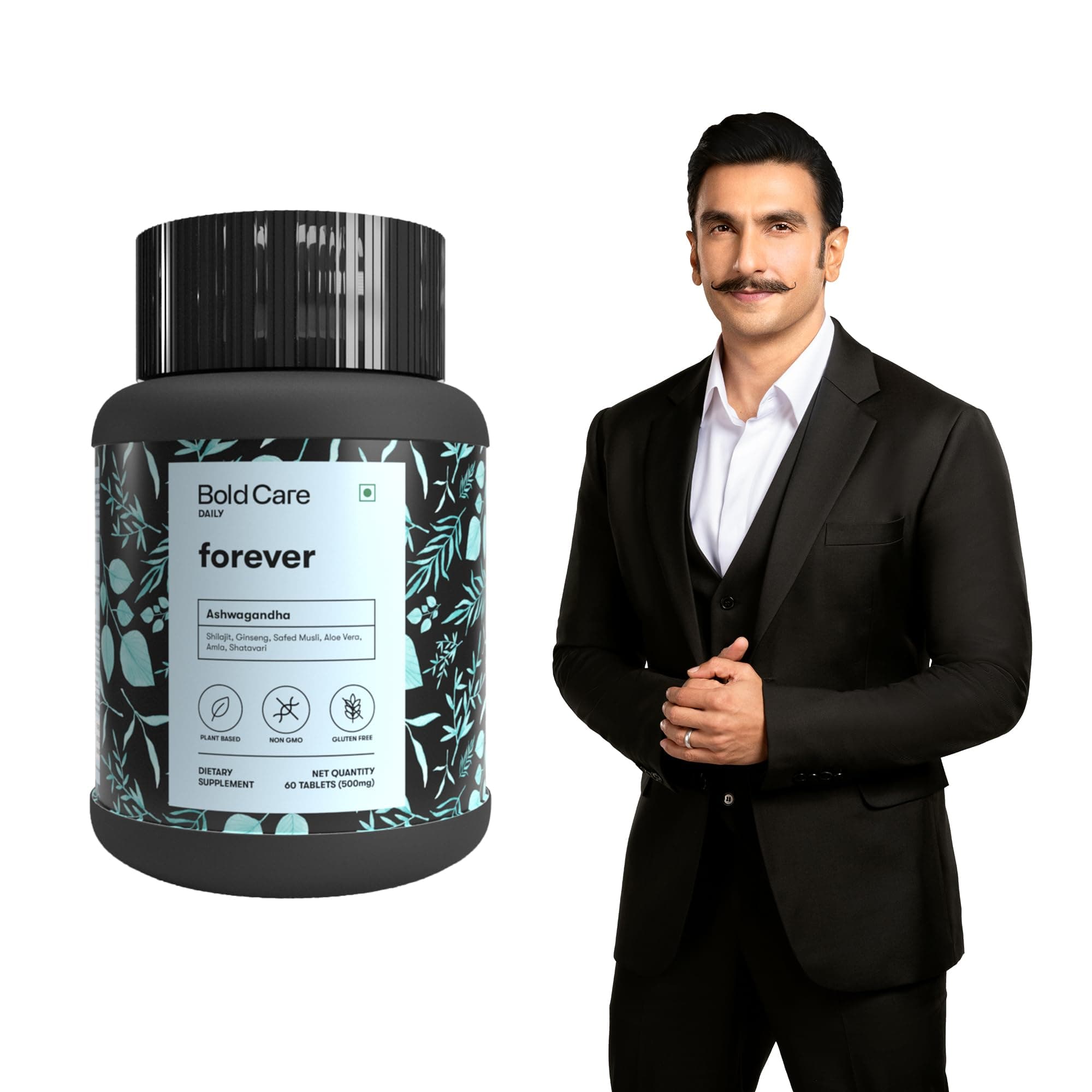 Bold Care Forever 60 Capsules - Ashwagandha & Shilajit - Stamina Booster Supplements for Men - All Natural Safed Musli, Shatavari & More