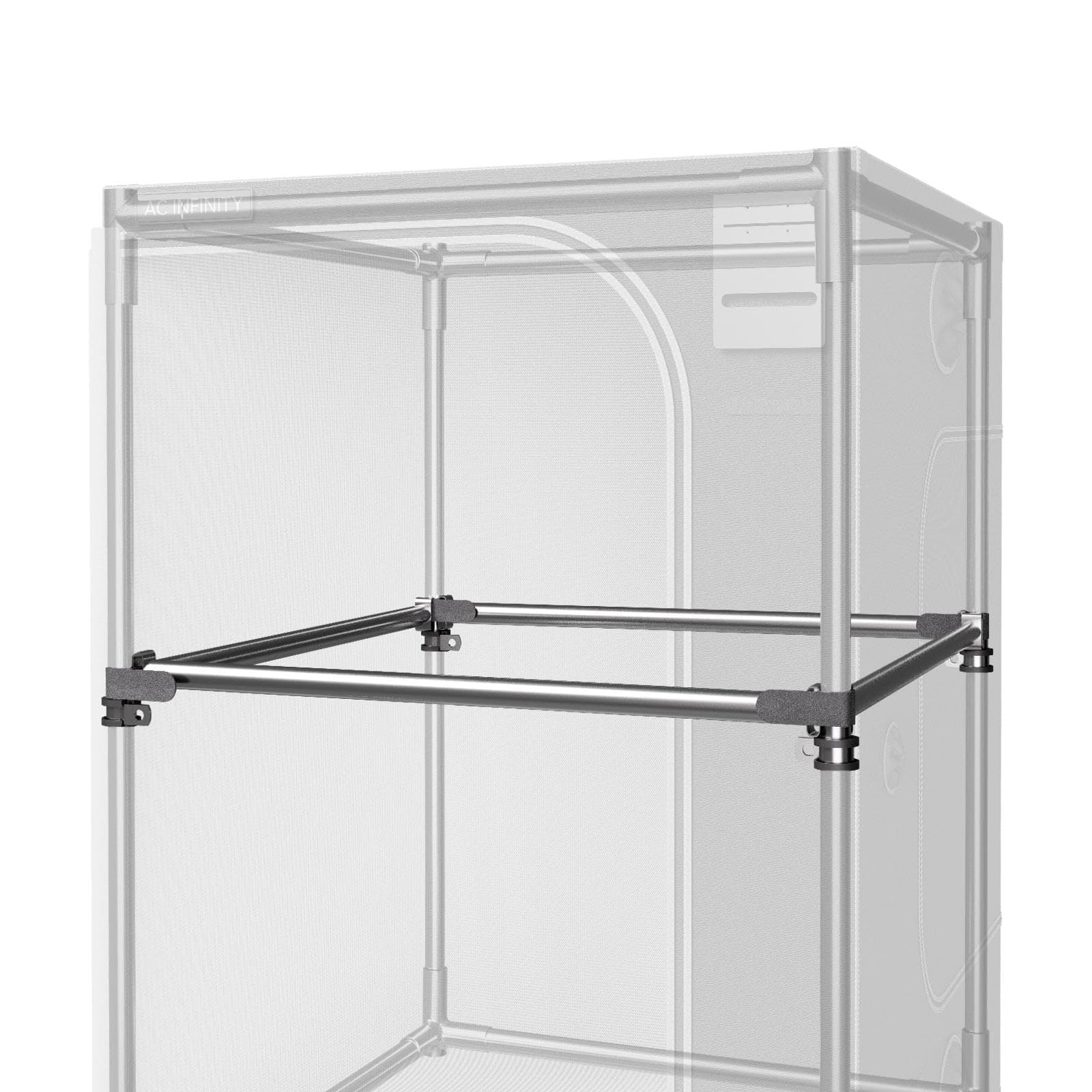 Heavy-Duty Grow Tent Mounting Bars 120x120cm, High Airflow CFM Kit Prevents Walls from Sucking in, Trellis and Supplemental Lights Mounting for All 48" x 48" Indoor Grow Tents