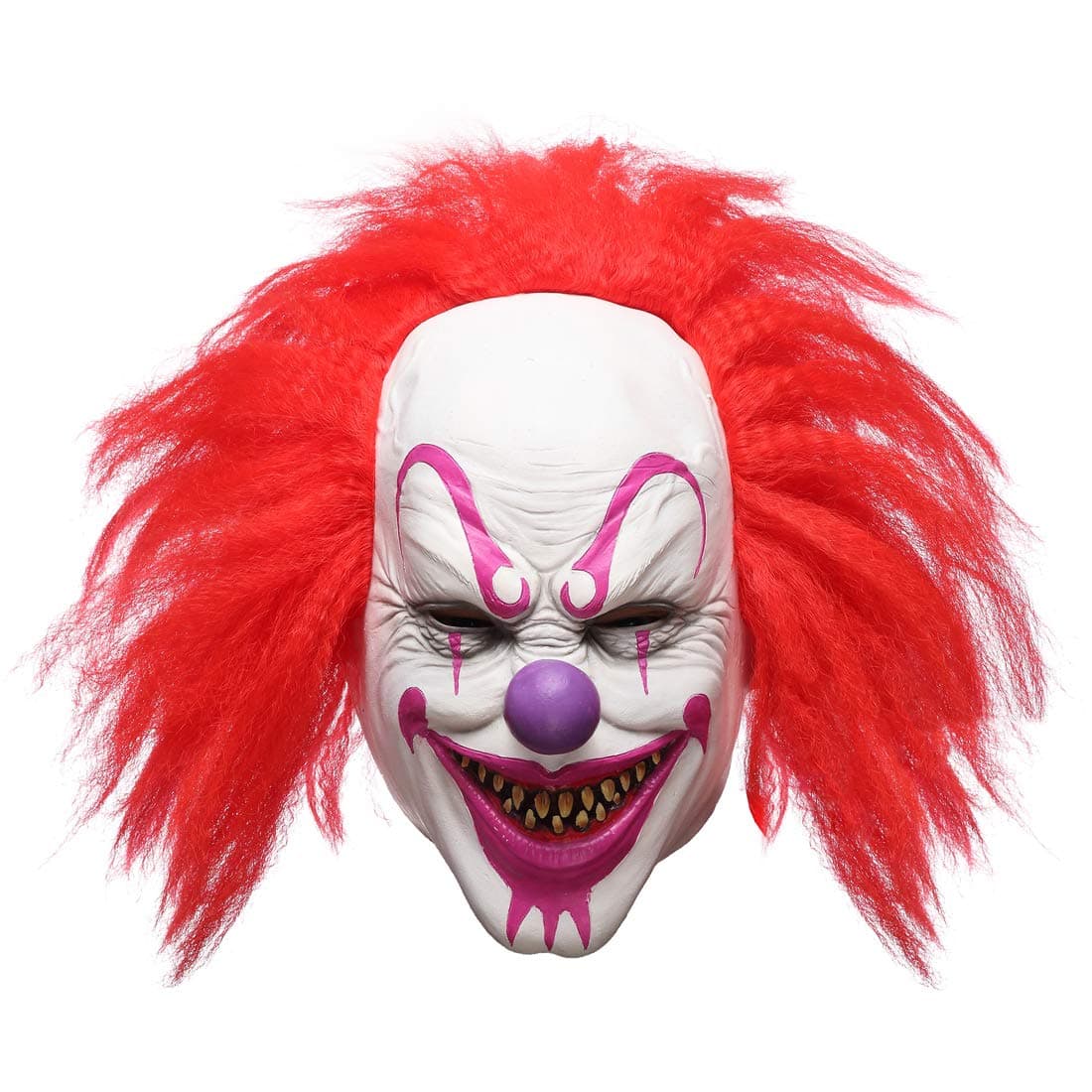 Scary Evil Killer Joker Clown Latex Mask Halloween Horror Cosplay Costume Prop For Adults