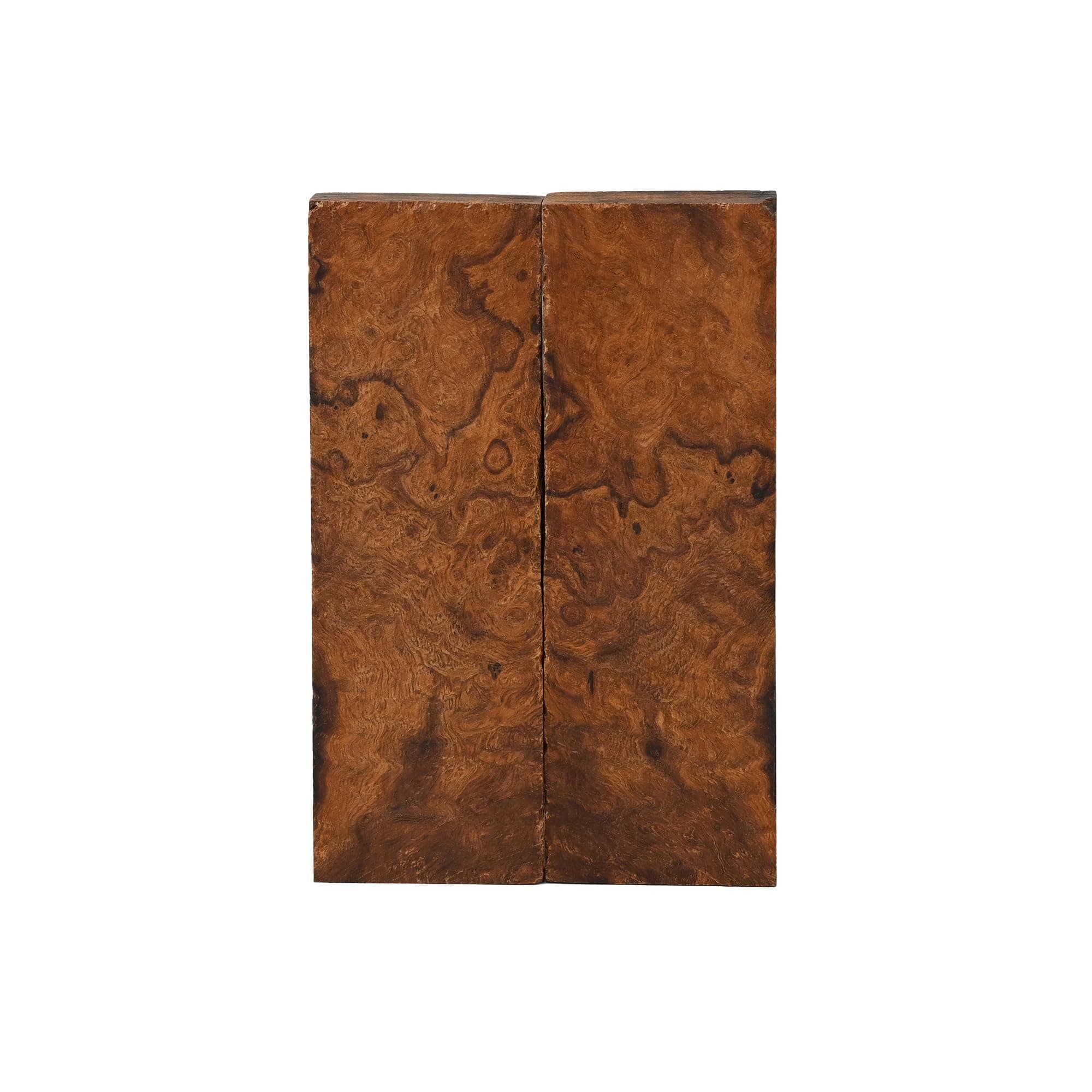 IECAP LLC Bookmatched Ironwood (Burl Ball Pattern) Knife Scales – Knife Makers Material – Size 5 1/8 x 1 3/4 x 1/2 Inches - 2 Pairs