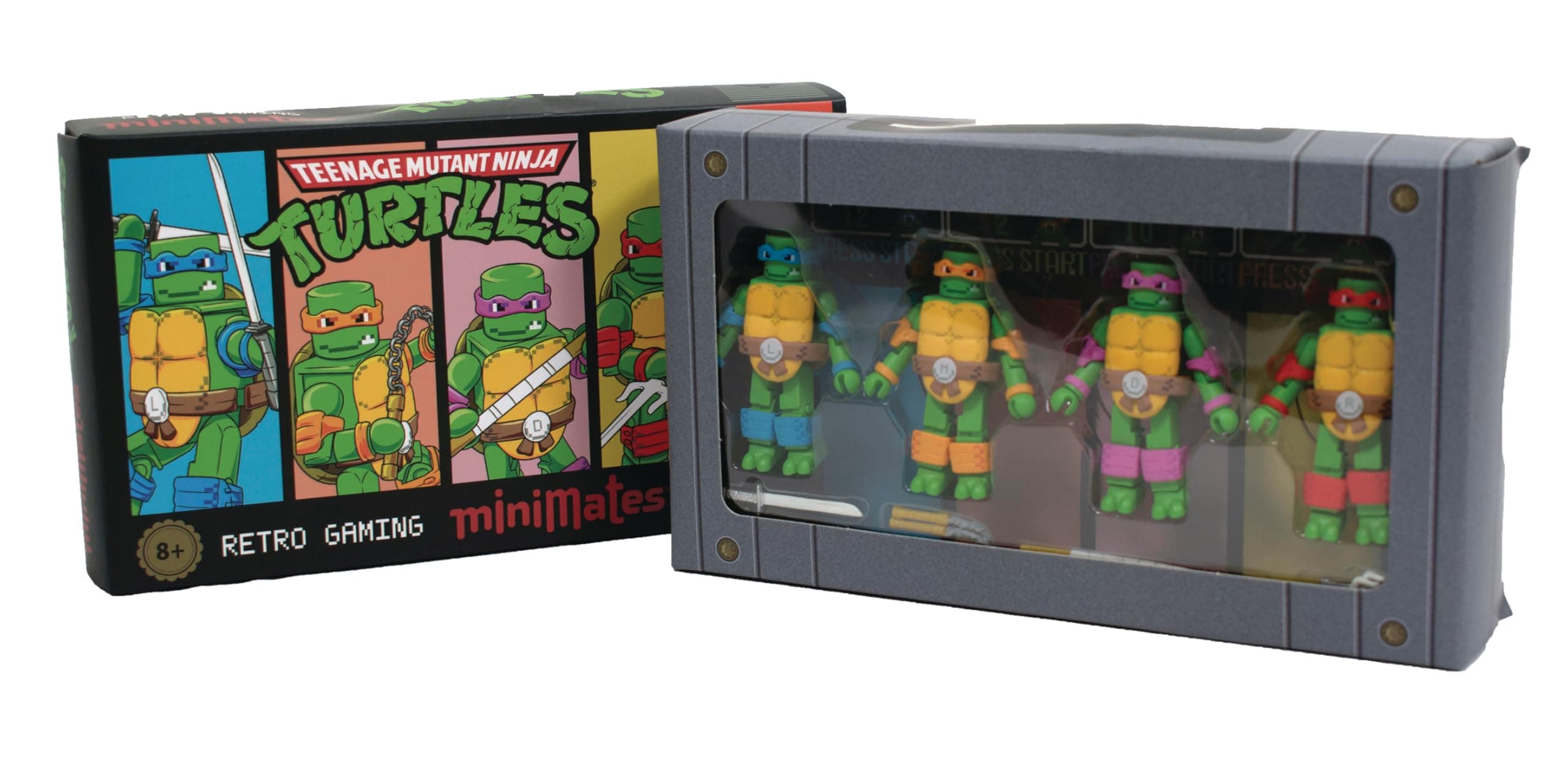 San Diego 2024 Teenage Mutant Ninja Turtles (Retro Game Version) Minimates Box Set