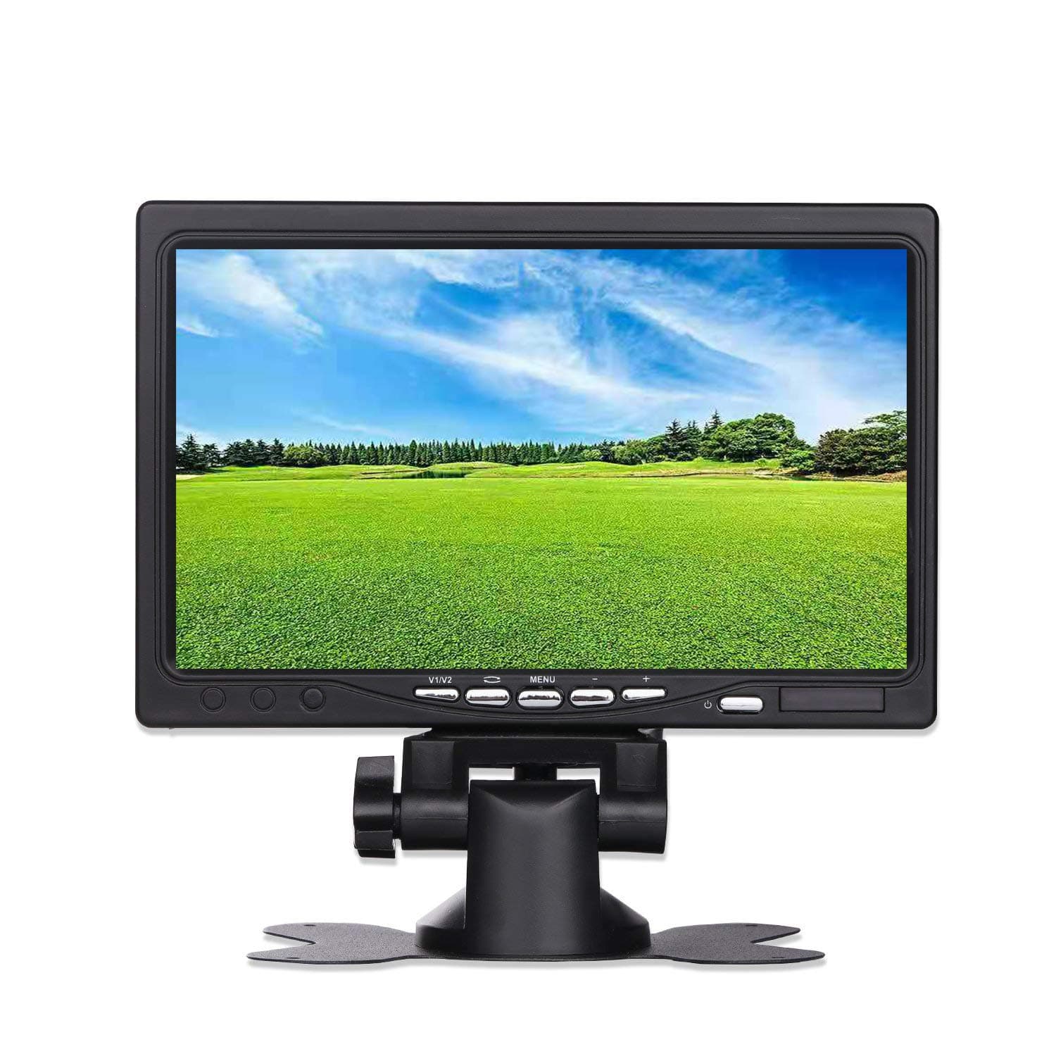 7 inch Small Portable HDMI VGA 1024x600 HD LCD Monitor for PC Laptop, TV, Security Camera, Raspberry pi 3 Display Screen Monitor, Video HDMI Monitor, Build in Speaker