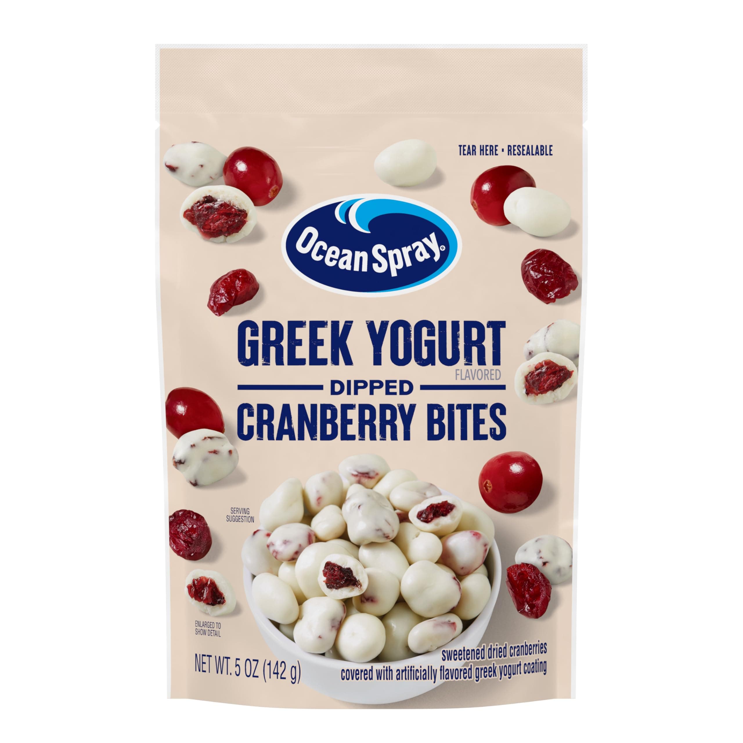 Ocean Spray Greek Yogurt Dipped Cranberry Bites, 5 Ounce