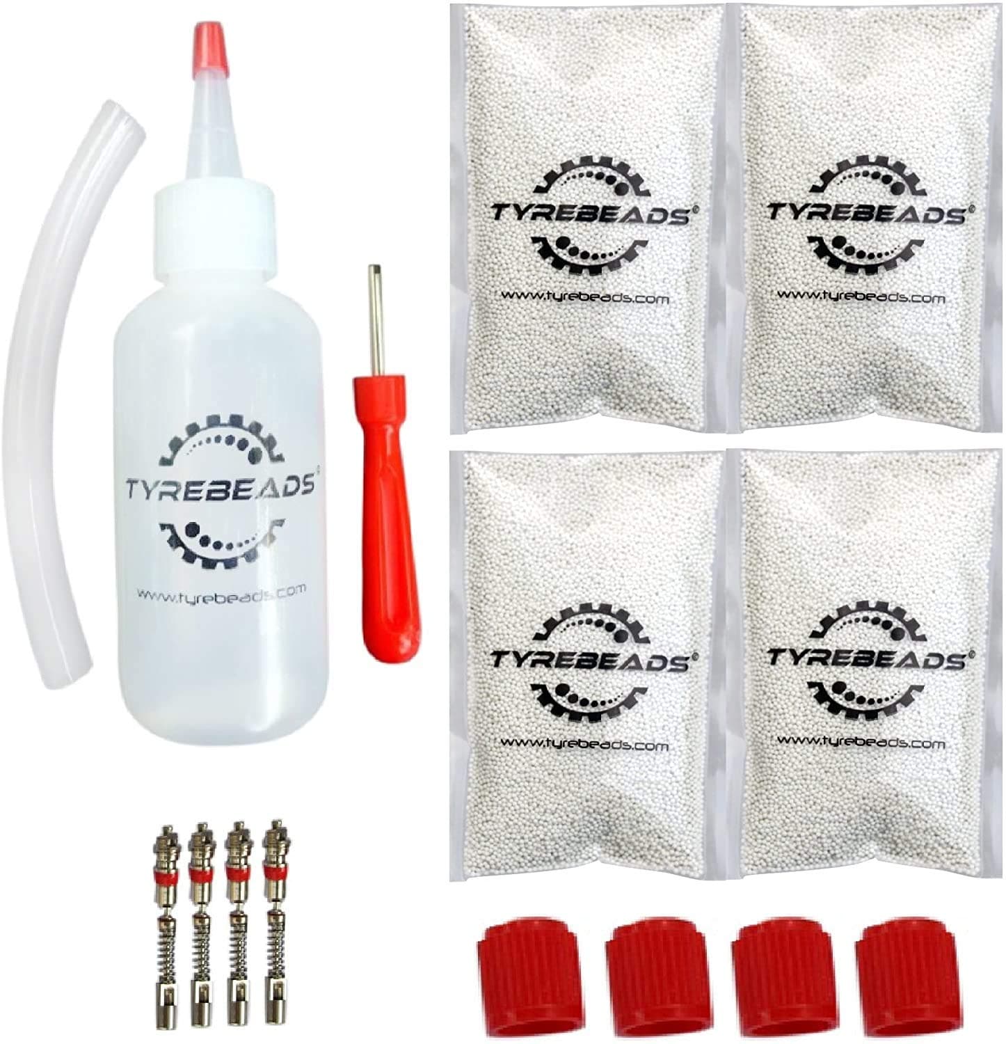 Tire Balancing Beads - 4 bags of 5 oz (20 total) fits 4 tires + FREE Applicator Kit.