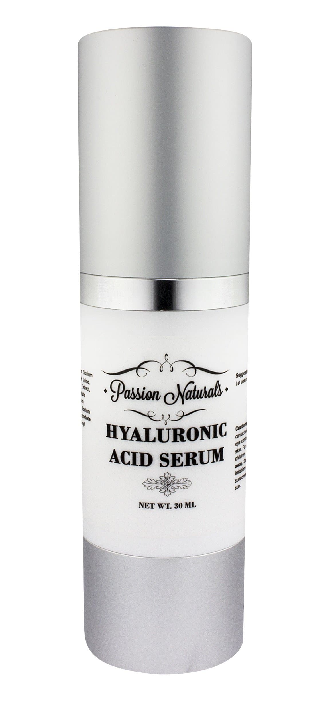 Passion Naturals Best Hyaluronic Acid Serum With Vitamin C A D & E, Anti Aging Anti Wrinkle Serum Lifts and Firms Skin Pure and Undiluted Hyaluronic Acid Cream 30ml by Passion Naturals