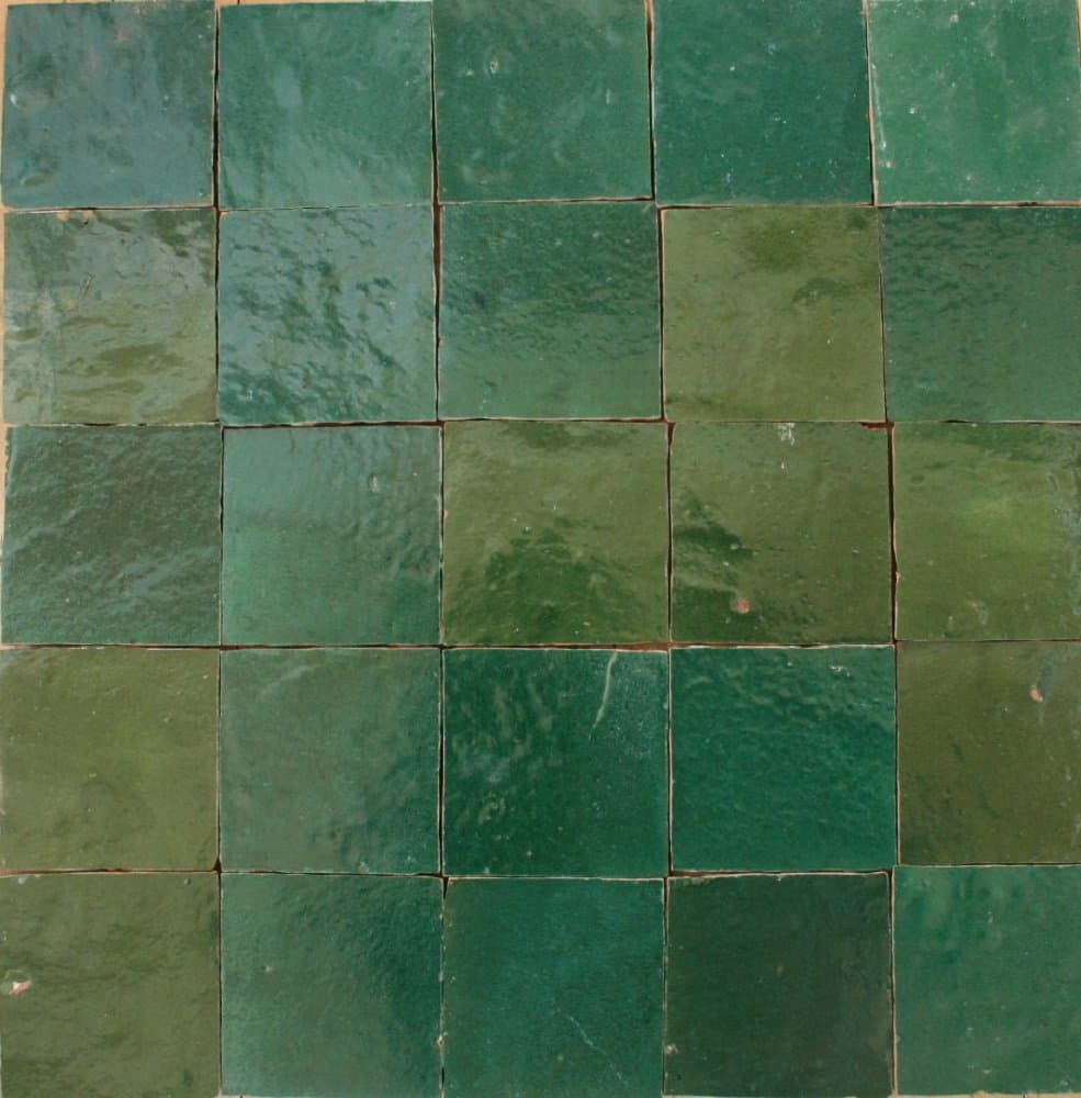 1 m² Ceramic Tiles Zellige Moroccan Tile Picture Mosaic Wall Tiles Stoneware bottle Green Zelliges